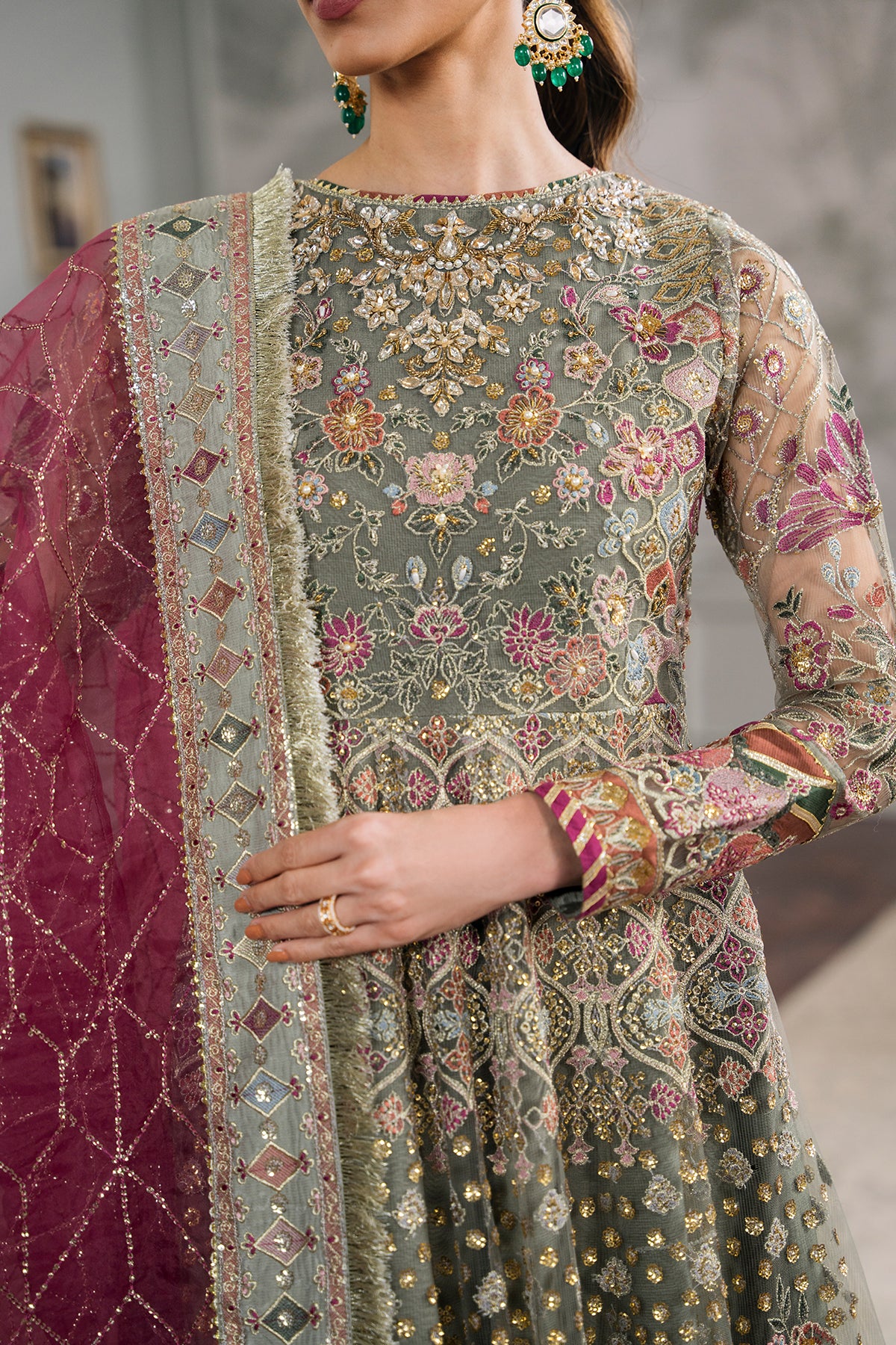 EMBROIDERED NET CH12-02 STITCHED - Image 10