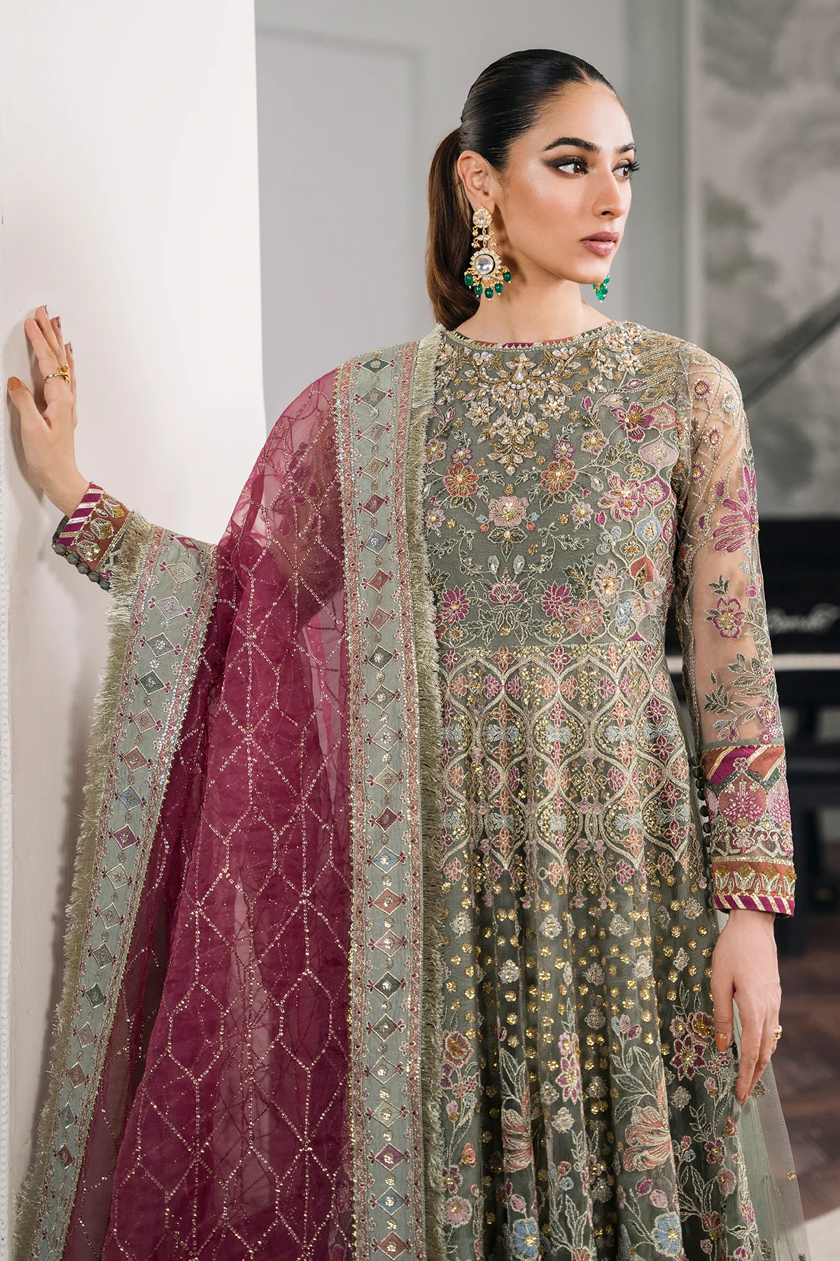 EMBROIDERED NET CH12-02 STITCHED - Image 8