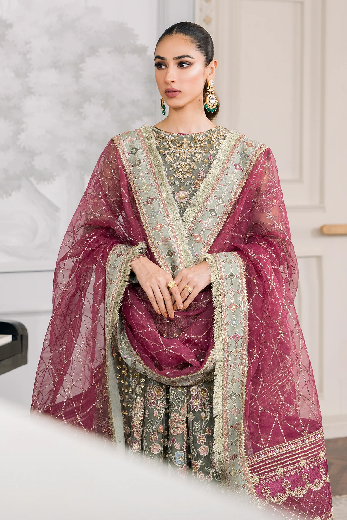 EMBROIDERED NET CH12-02 STITCHED - Image 9