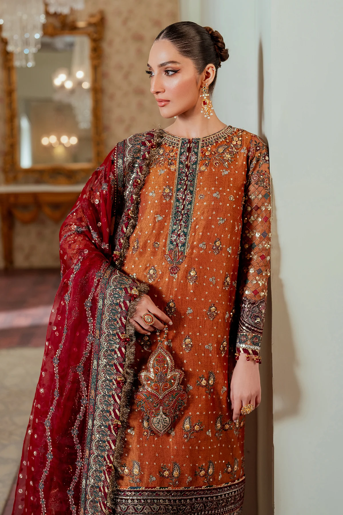 EMBROIDERED NET CH13-01 STITCHED - Image 3