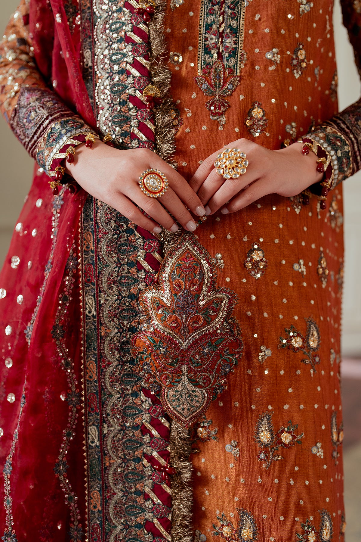 EMBROIDERED NET CH13-01 UNSTITCHED - Image 19