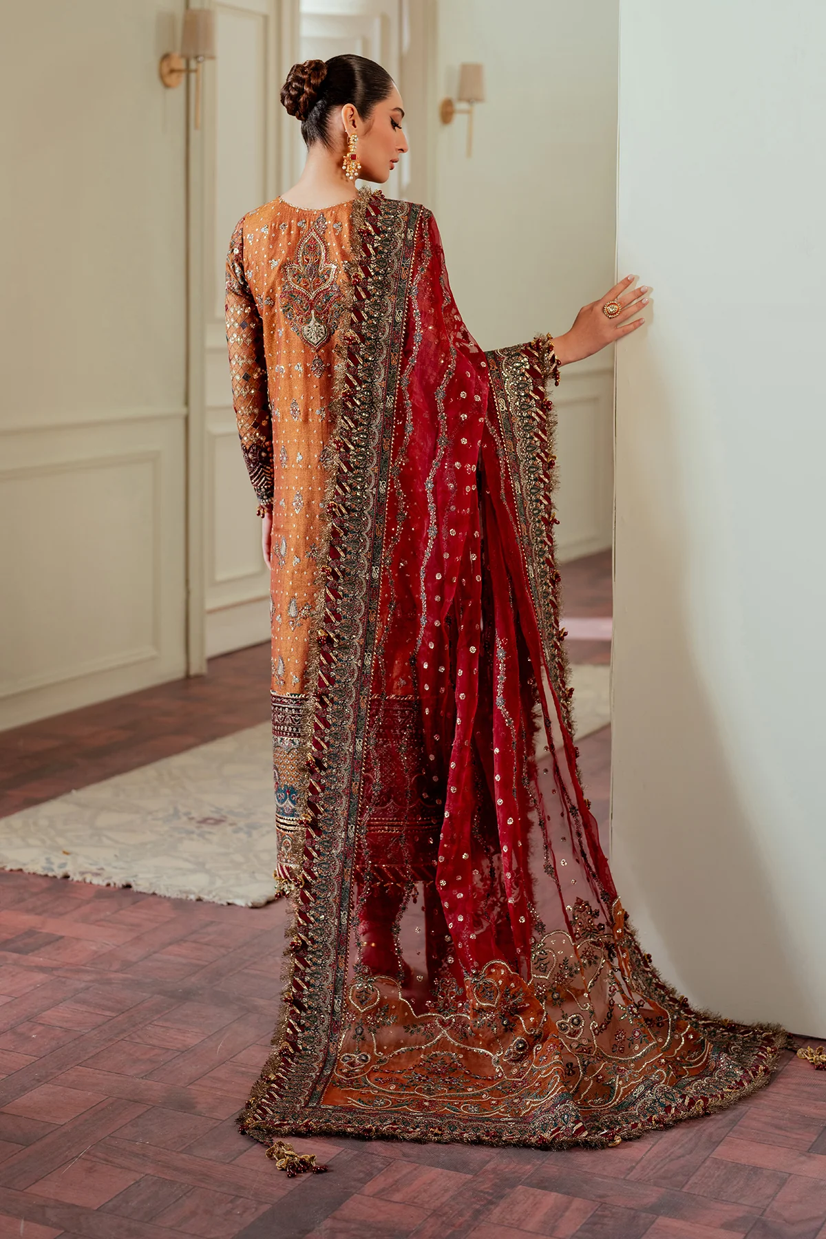 EMBROIDERED NET CH13-01 UNSTITCHED - Image 7