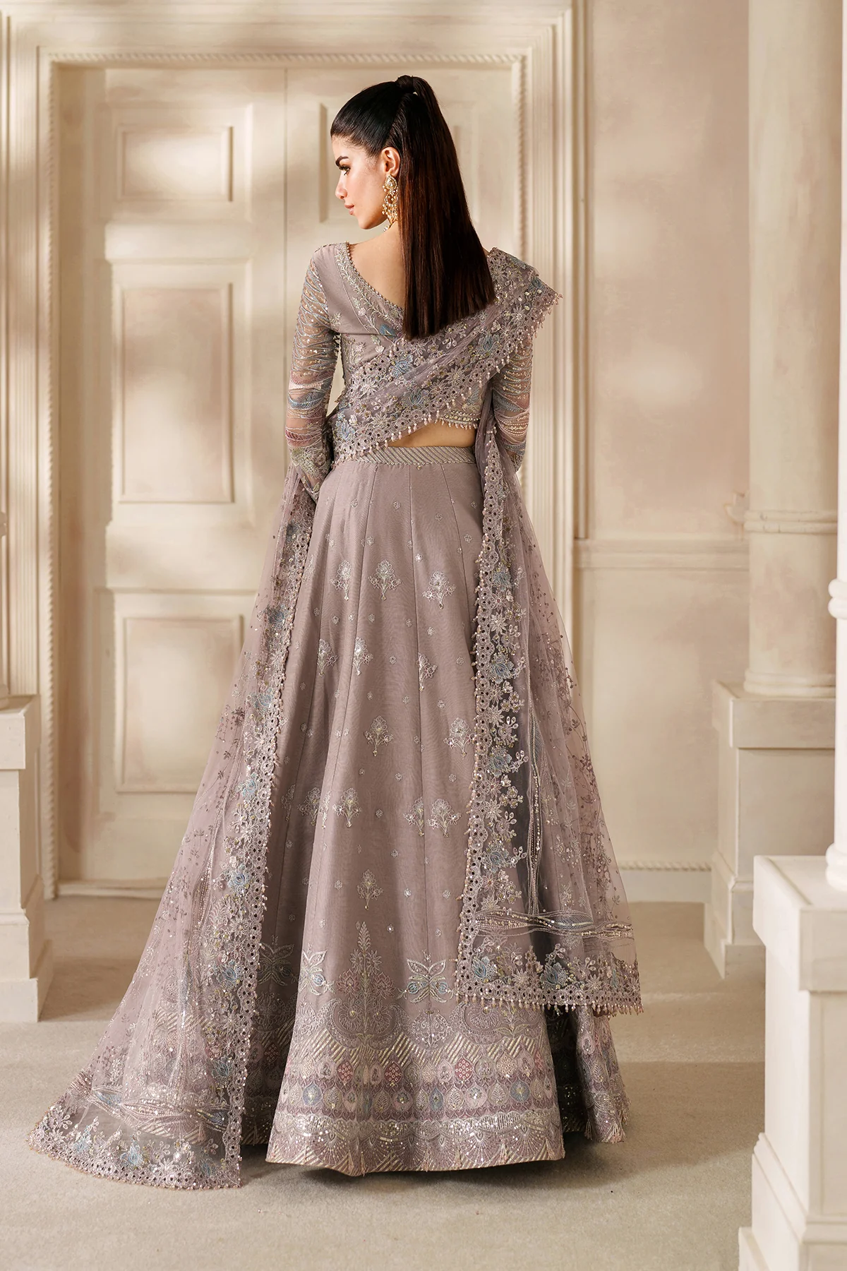EMBROIDERED NET CH14-04 STITCHED - Image 5