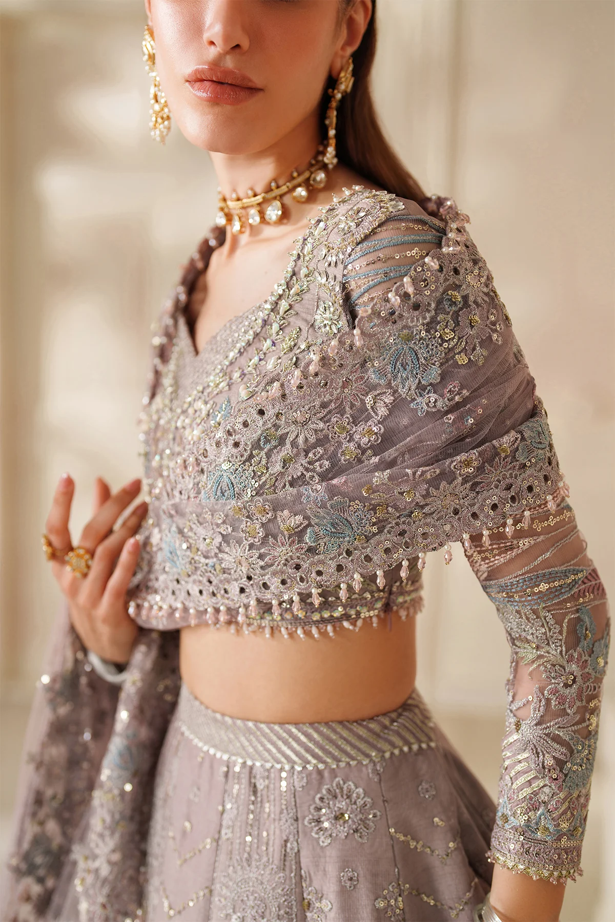 EMBROIDERED NET CH14-04 STITCHED - Image 7
