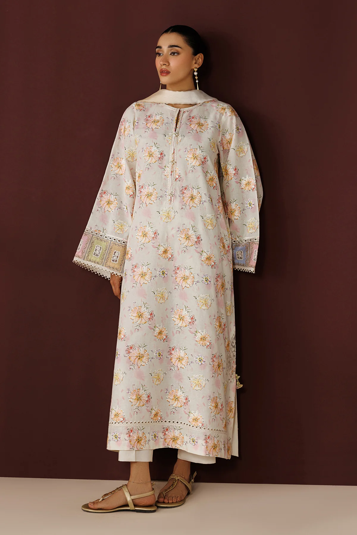 EMBROIDERED PRINTED LAWN PR-1260