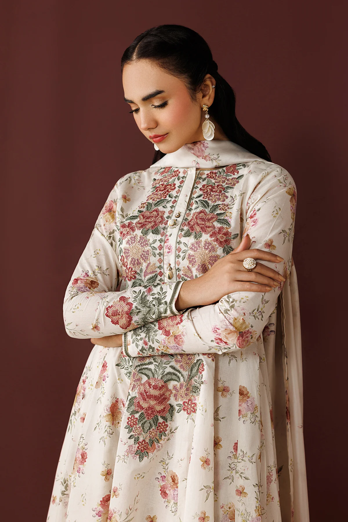 EMBROIDERED PRINTED LAWN PR-1261 - Image 4