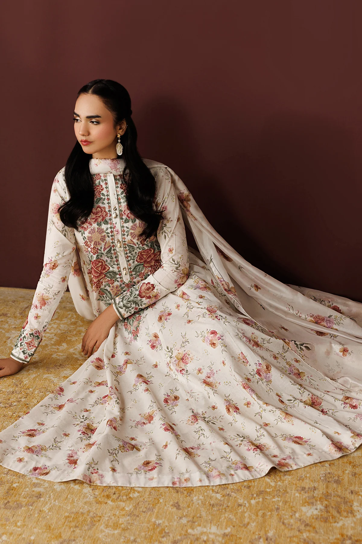EMBROIDERED PRINTED LAWN PR-1261 - Image 5