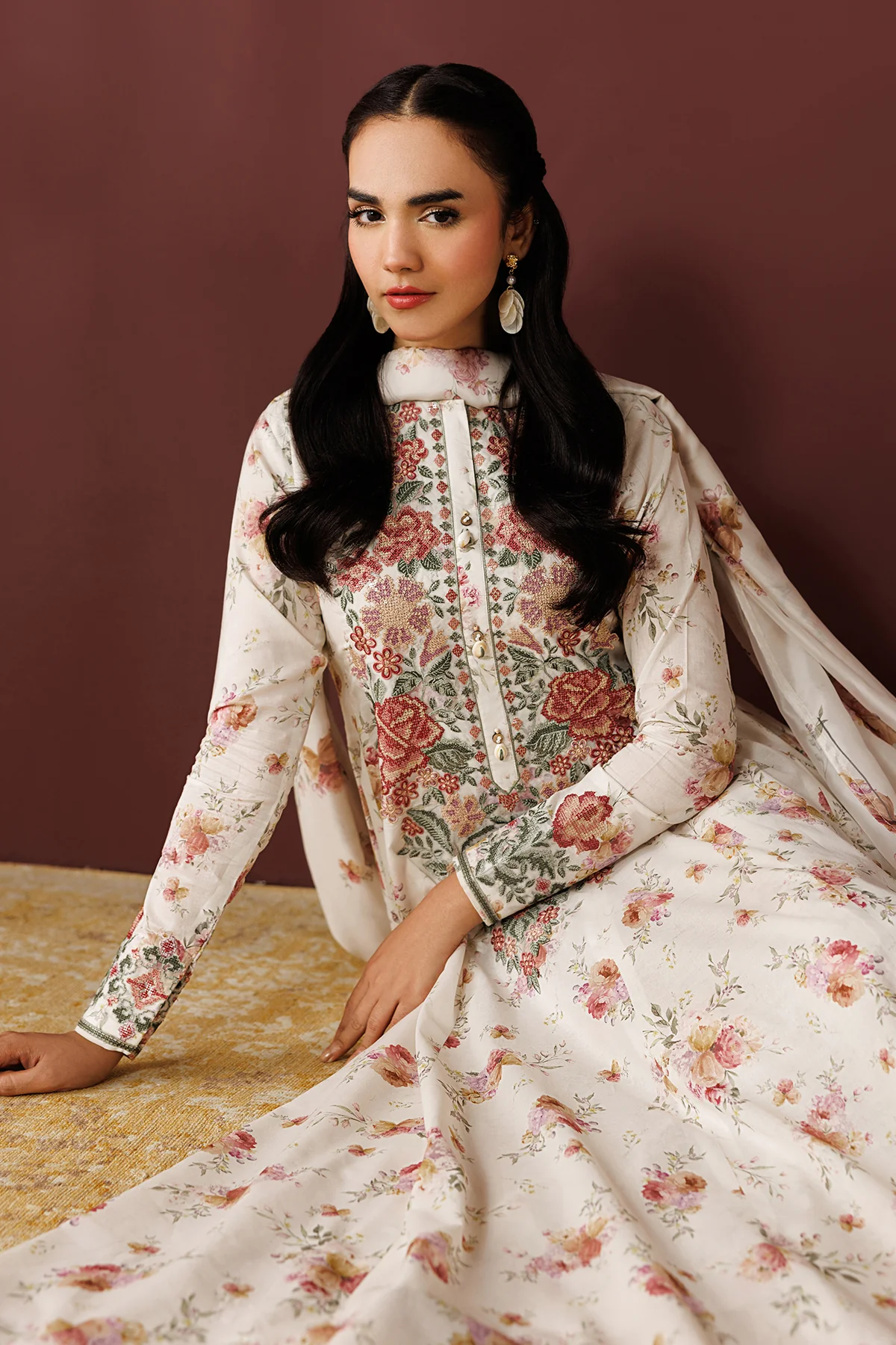 EMBROIDERED PRINTED LAWN PR-1261 - Image 6