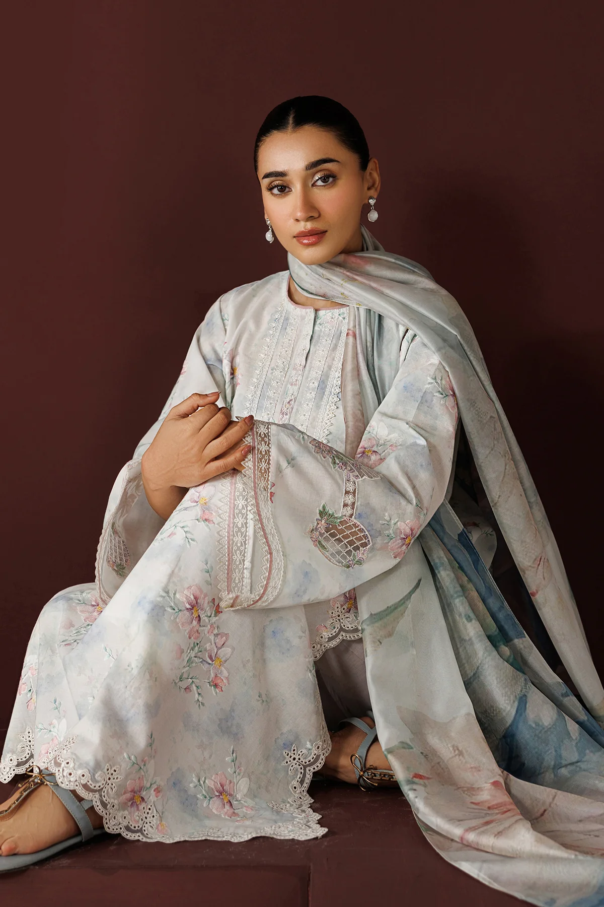EMBROIDERED PRINTED LAWN PR-1266 - Image 4