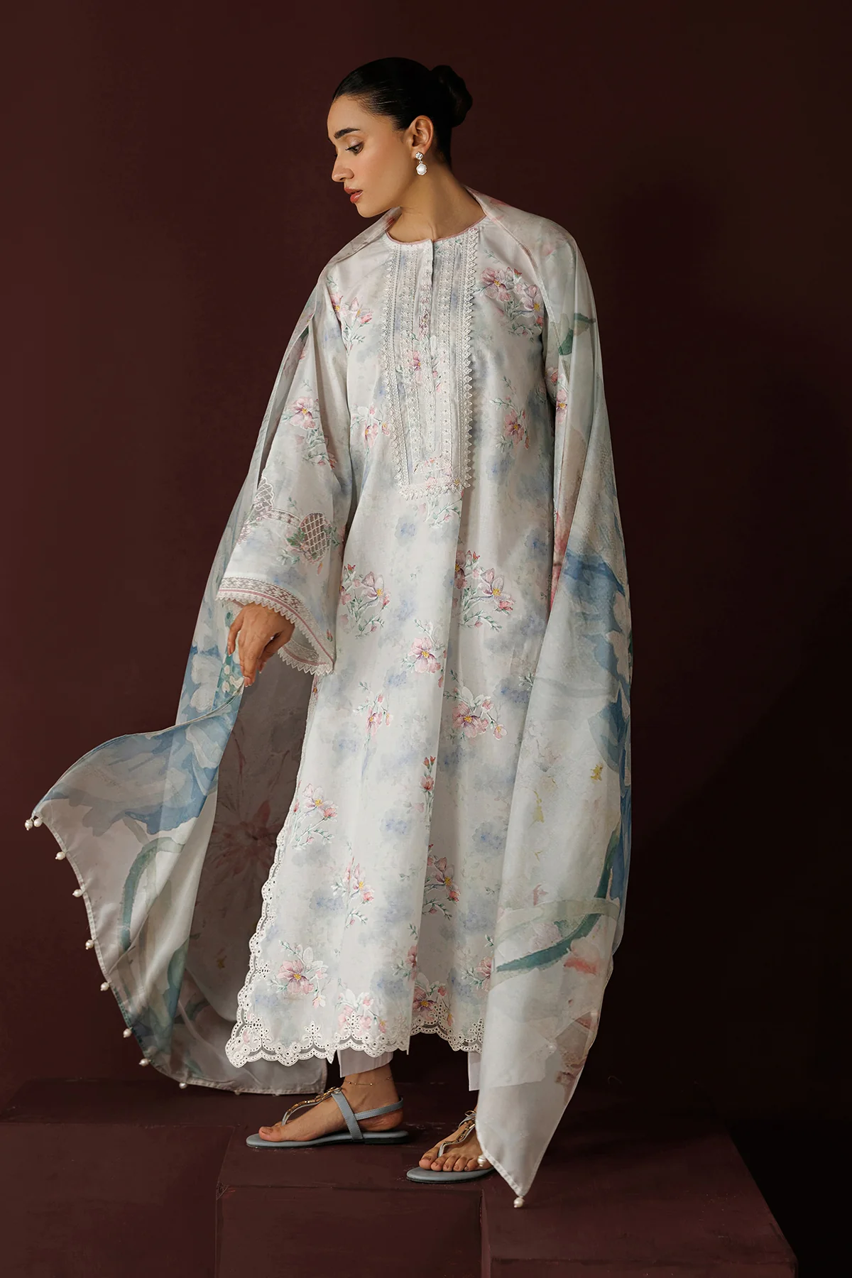 EMBROIDERED PRINTED LAWN PR-1266 - Image 7
