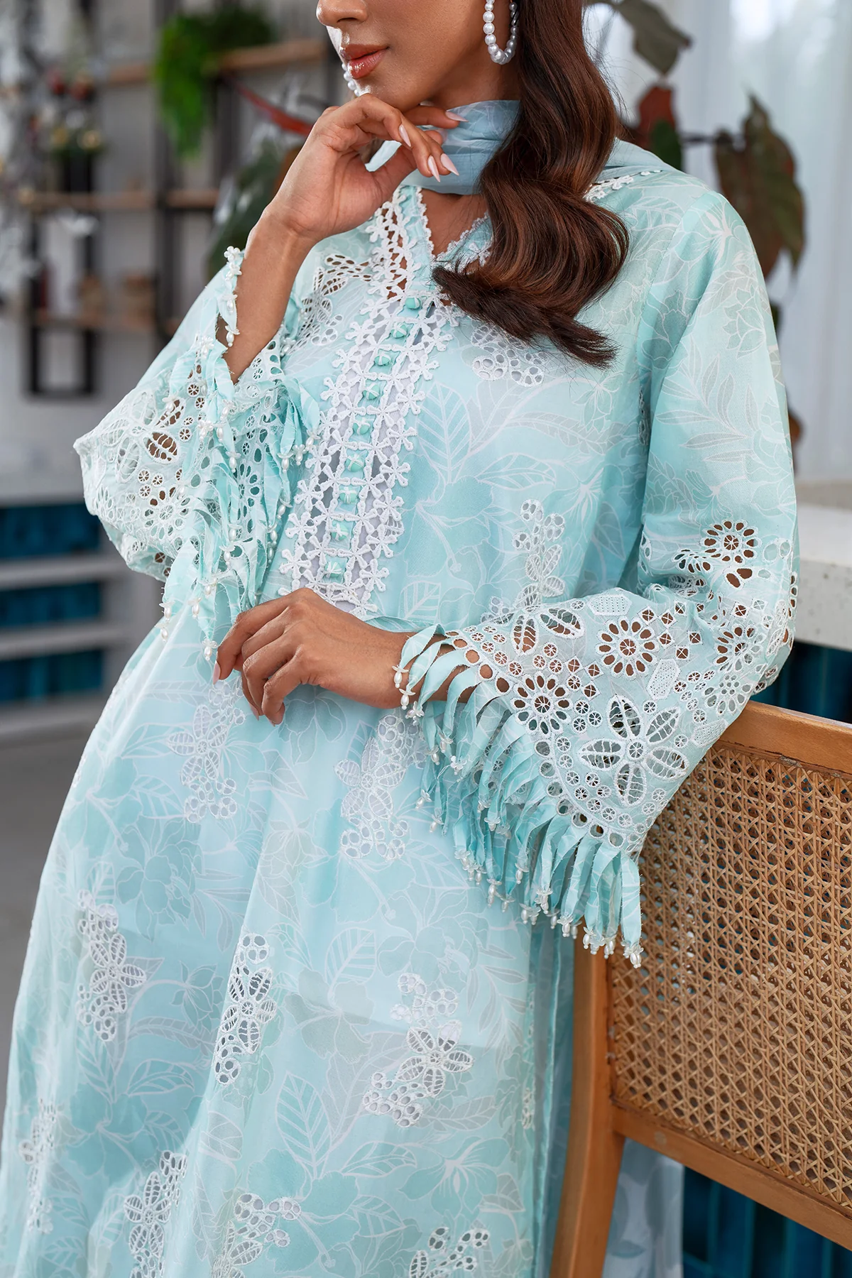 EMBROIDERED PRINTED LAWN SF-4074 - Image 3