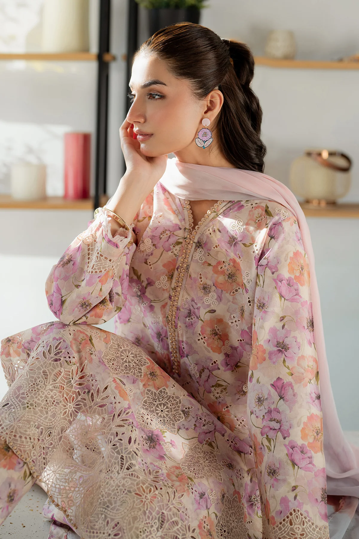 EMBROIDERED PRINTED LAWN SF-4099 - Image 5