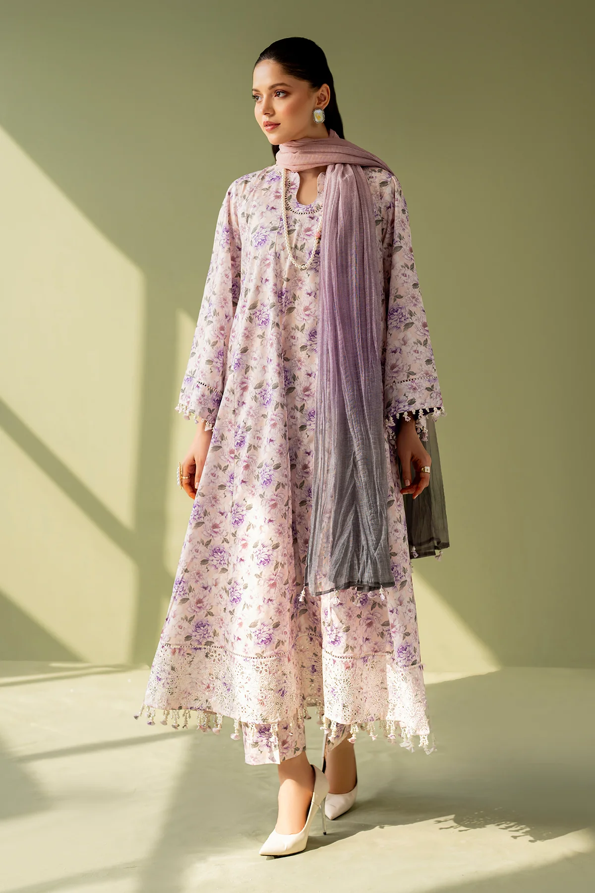EMBROIDERED PRINTED LAWN SF-4168