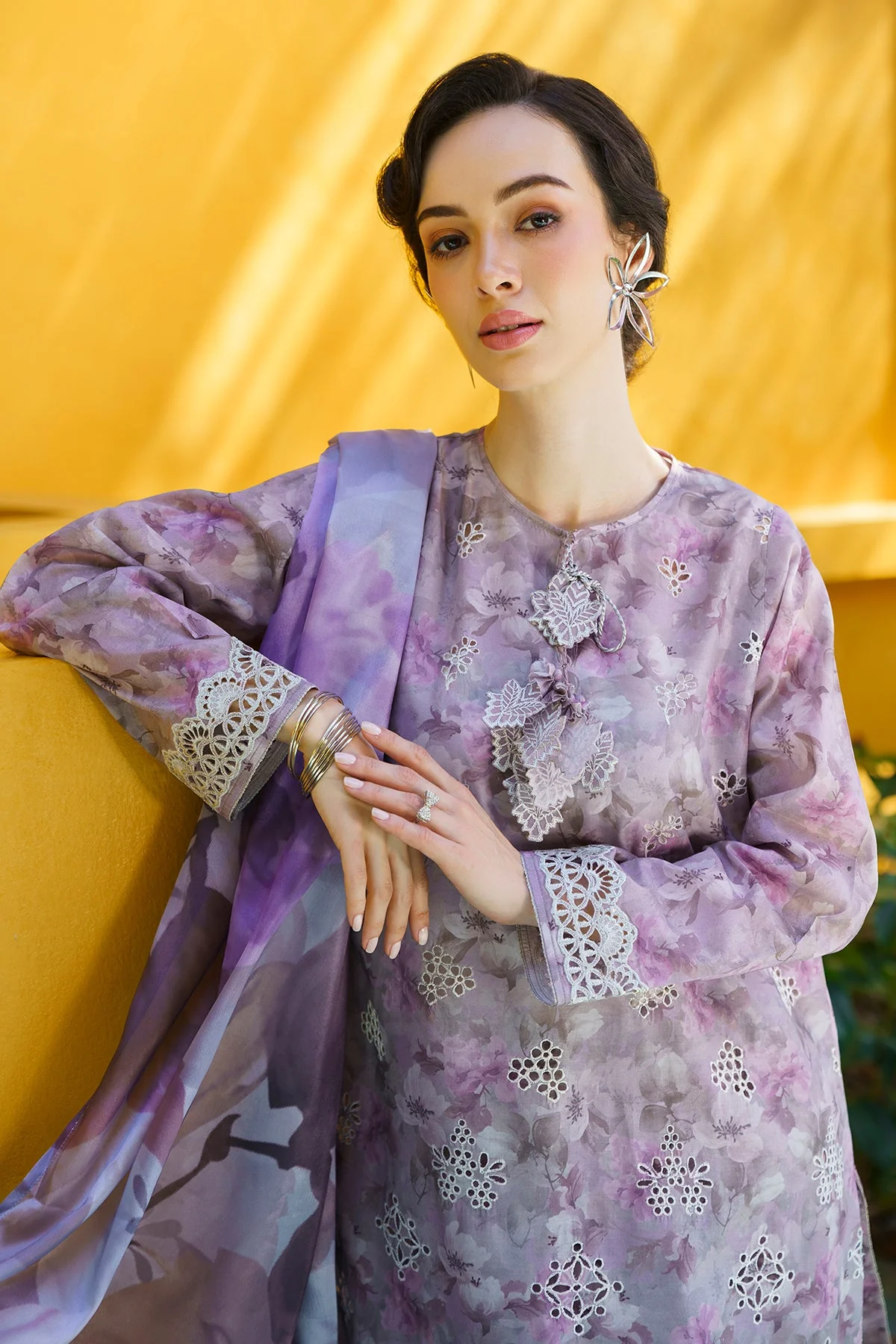EMBROIDERED PRINTED LAWN SF-579 - Image 3