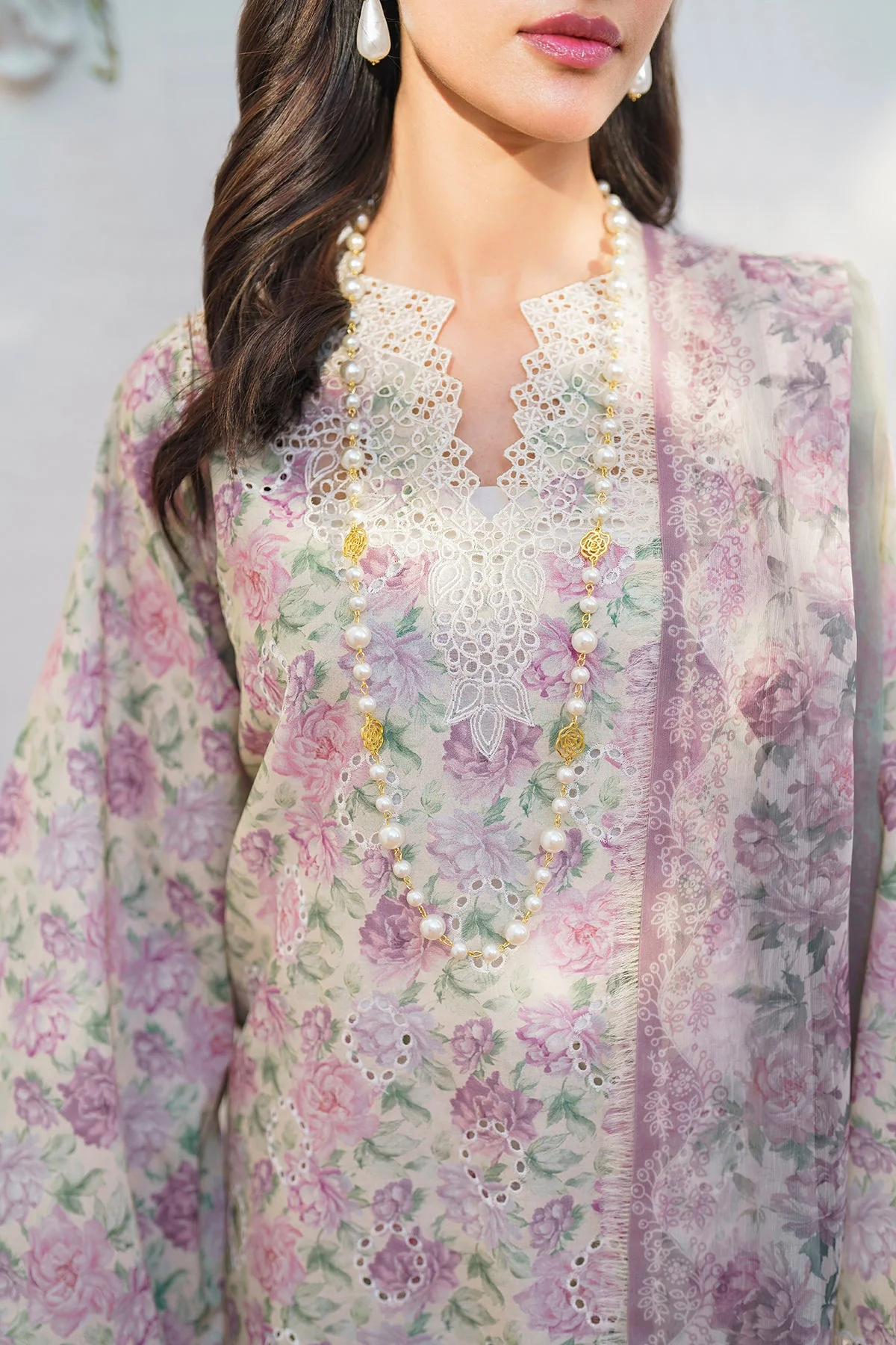 EMBROIDERED PRINTED LAWN SF-638 - Image 5