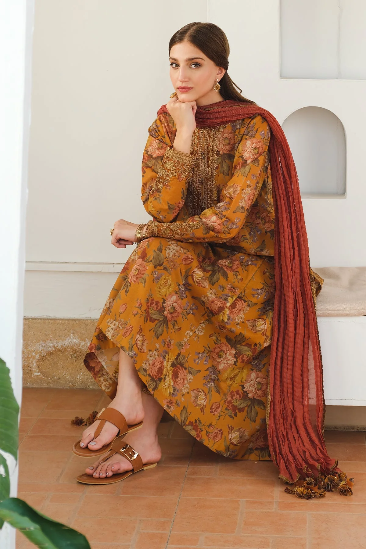 EMBROIDERED PRINTED LAWN SF-653 - Image 2