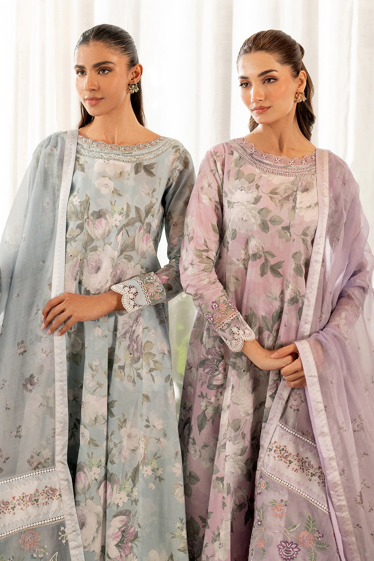 EMBROIDERED PRINTED LAWN UF-4103 - Image 9