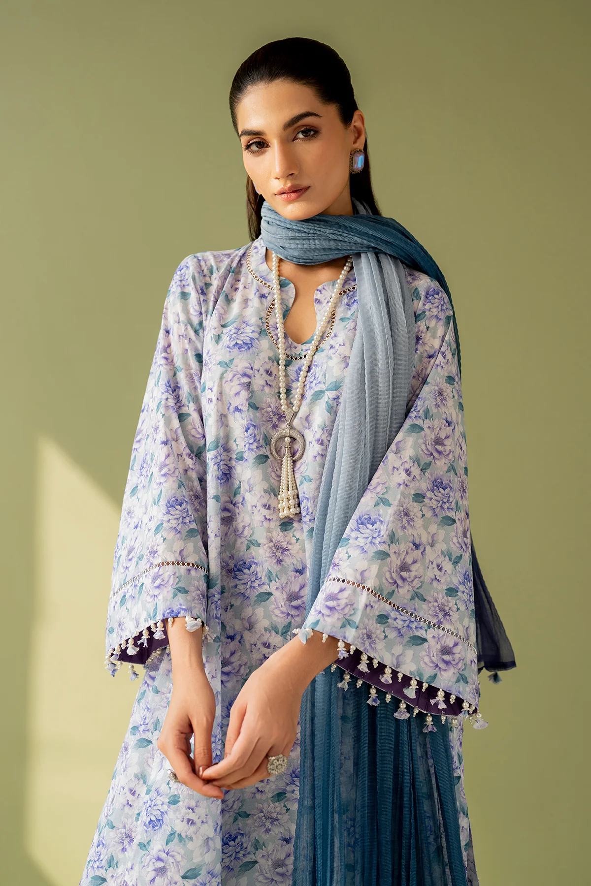 EMBROIDERED PRINTED LAWN UF-4167 - Image 3