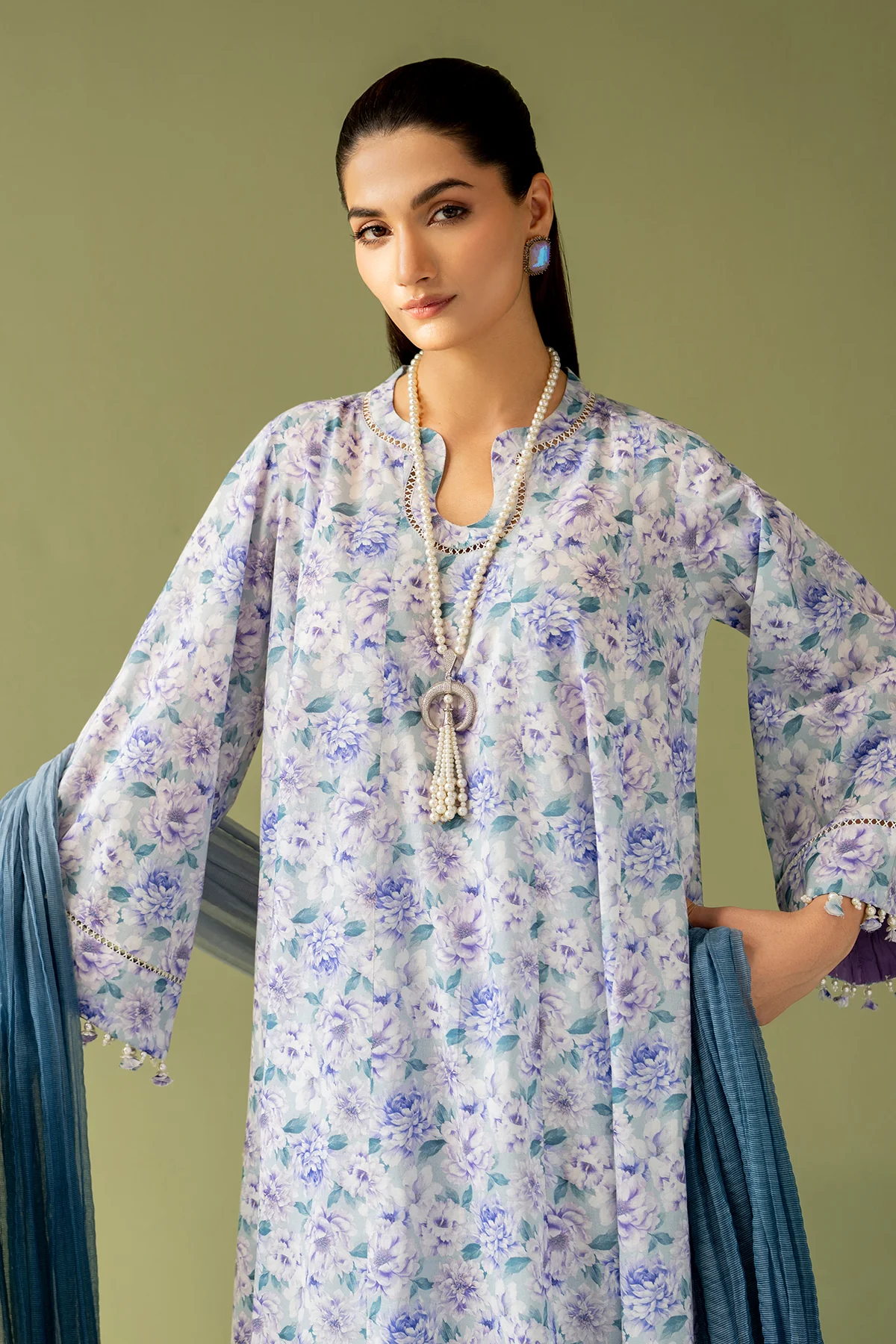 EMBROIDERED PRINTED LAWN UF-4167 - Image 6