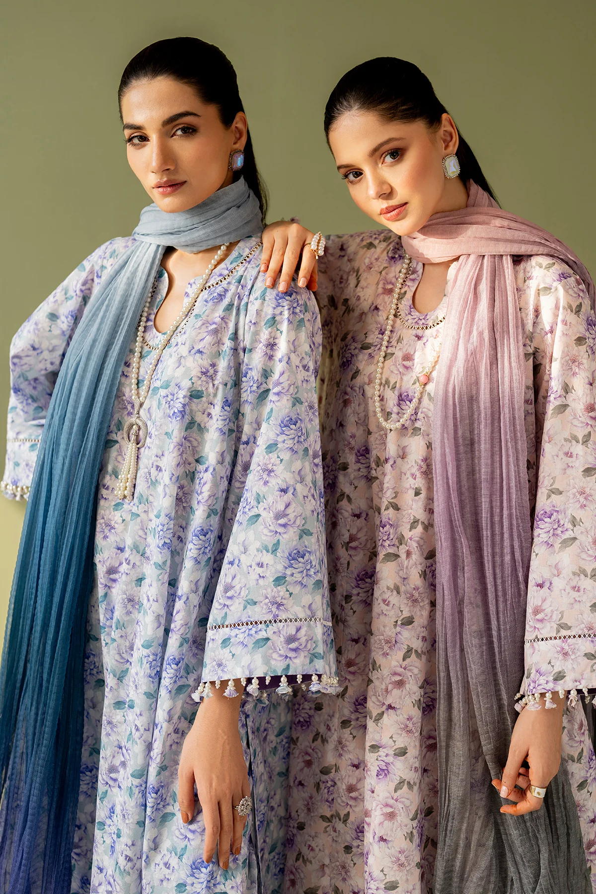 EMBROIDERED PRINTED LAWN UF-4167 - Image 8