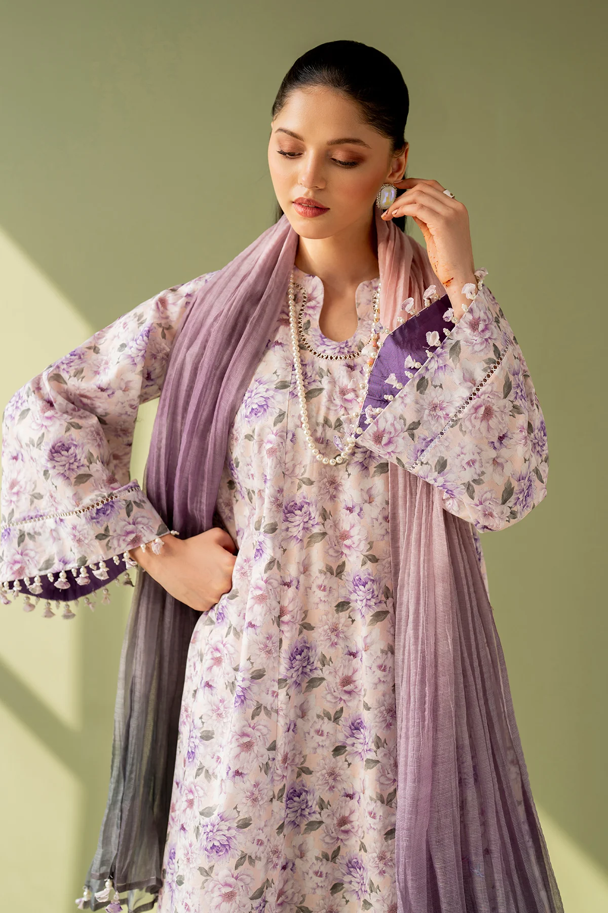 EMBROIDERED PRINTED LAWN UF-4168 - Image 4