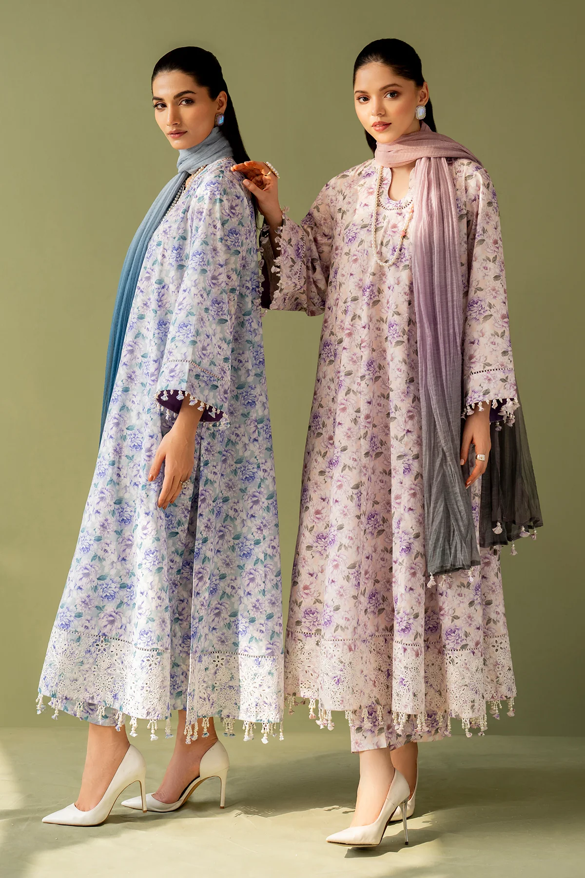 EMBROIDERED PRINTED LAWN UF-4168 - Image 5
