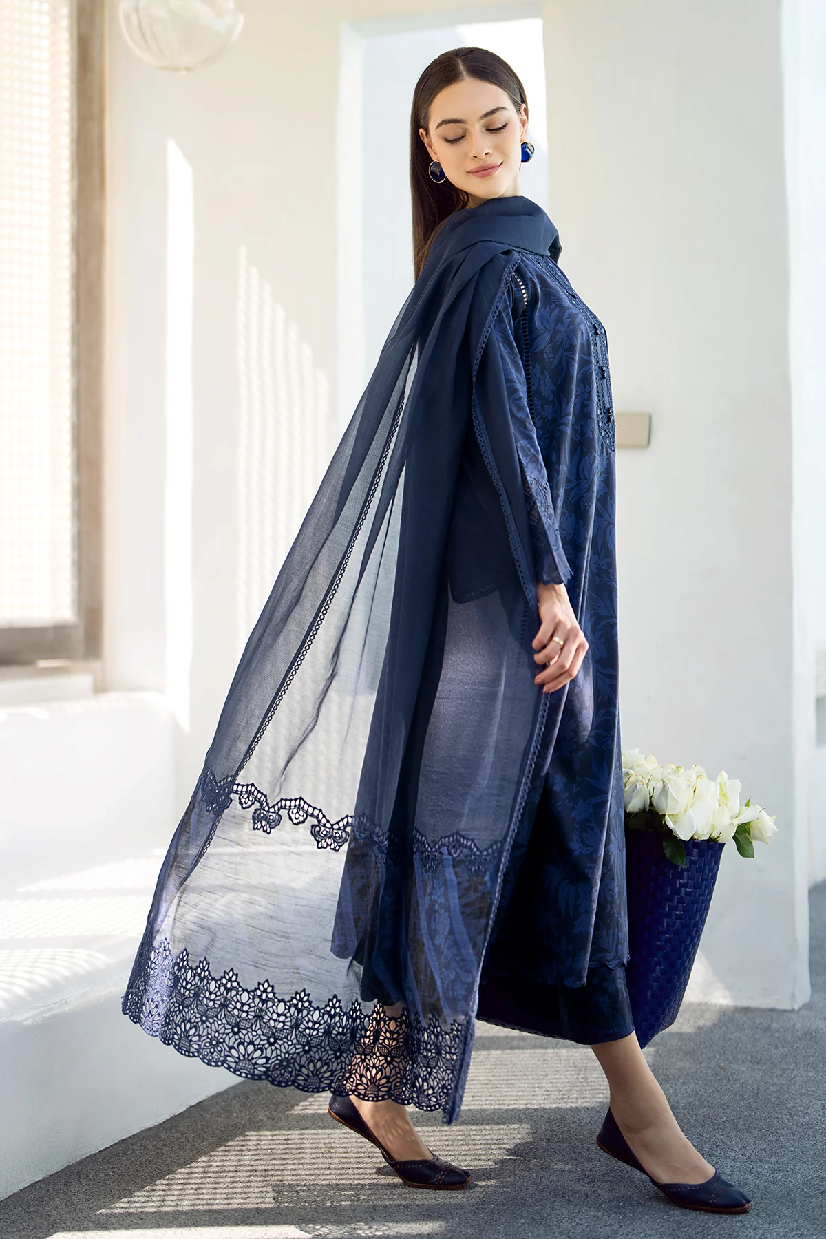 EMBROIDERED PRINTED LAWN UF-544 - Image 2