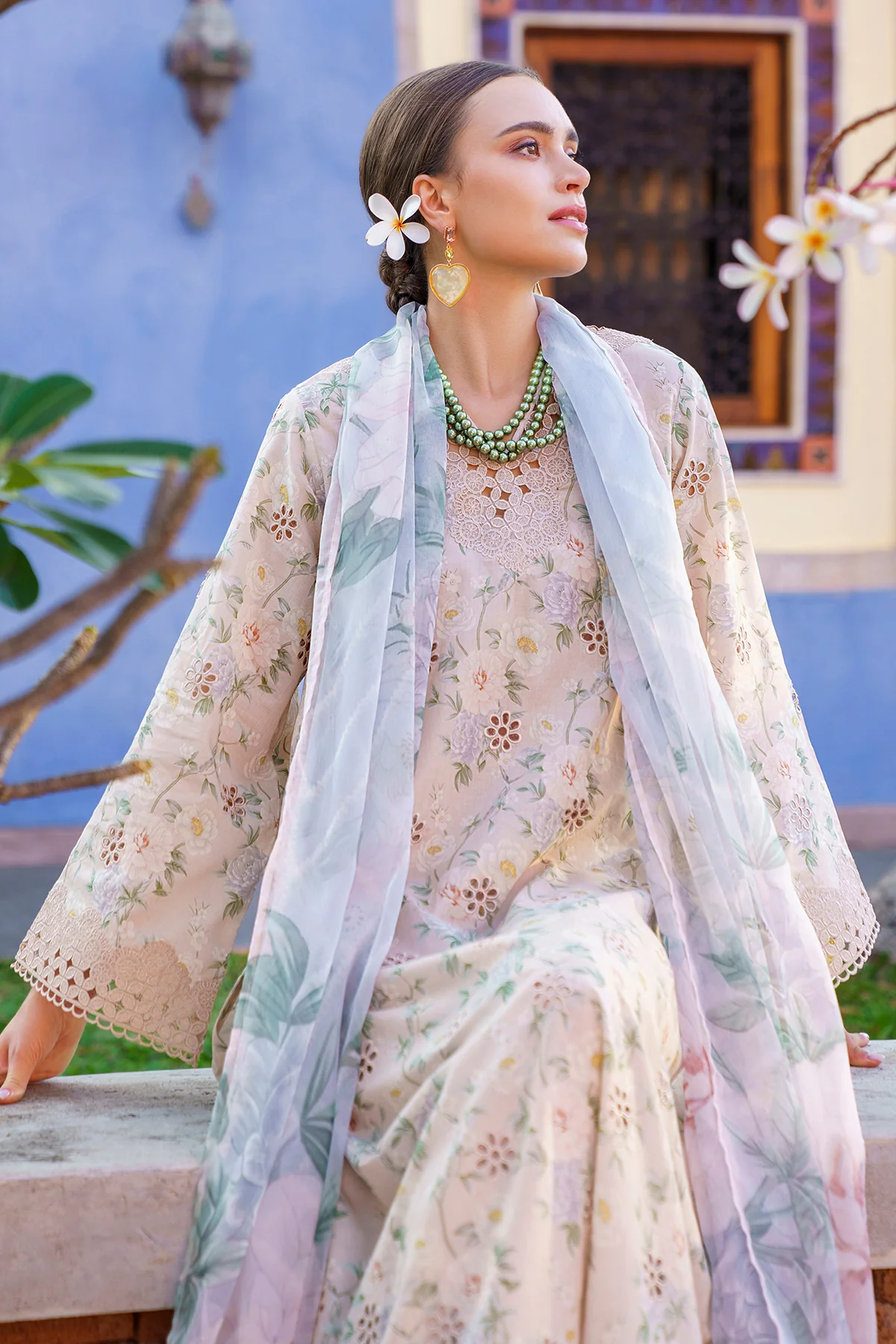 EMBROIDERED PRINTED LAWN UF-591 - Image 7