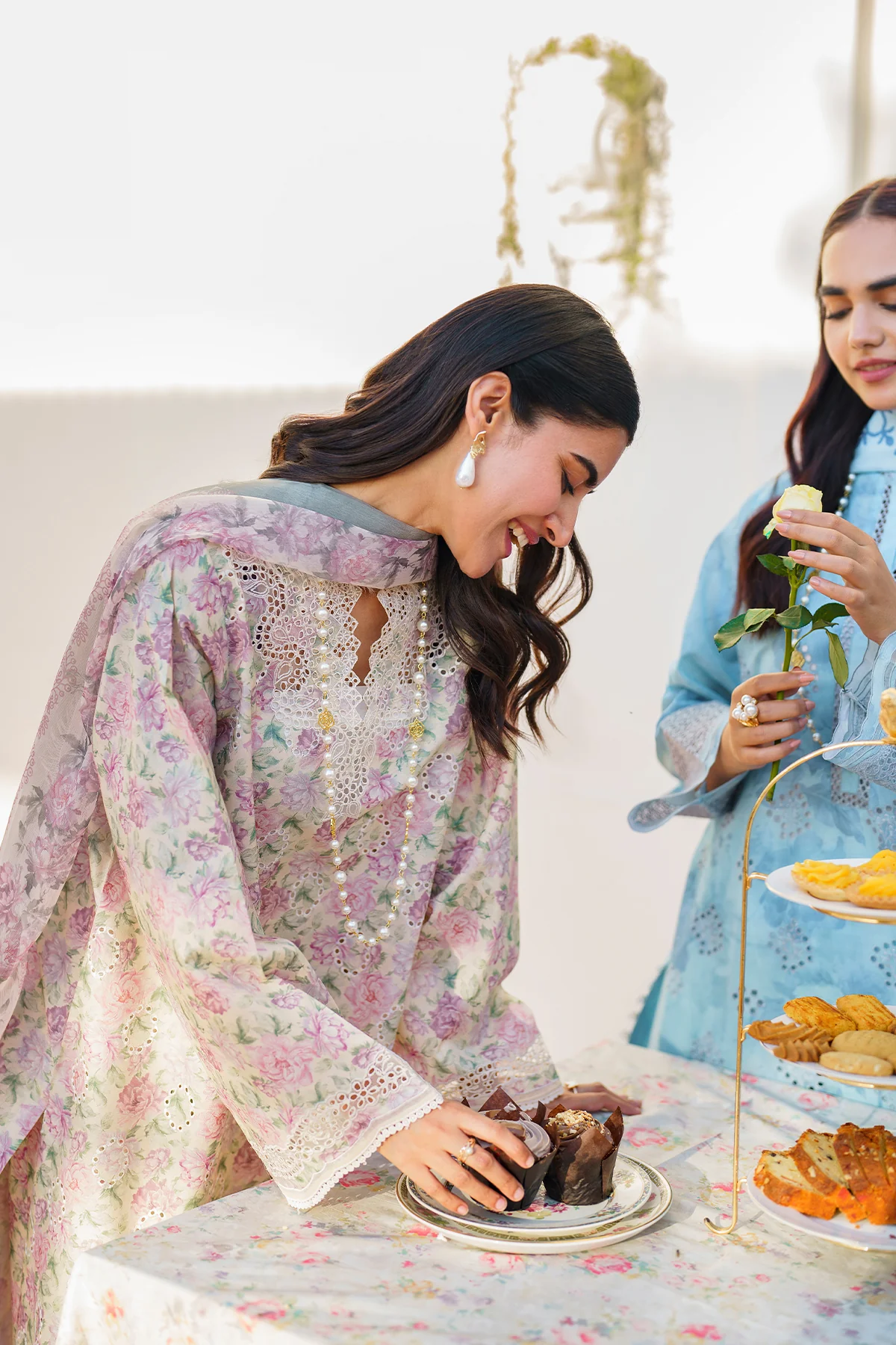 EMBROIDERED PRINTED LAWN UF-638 - Image 8