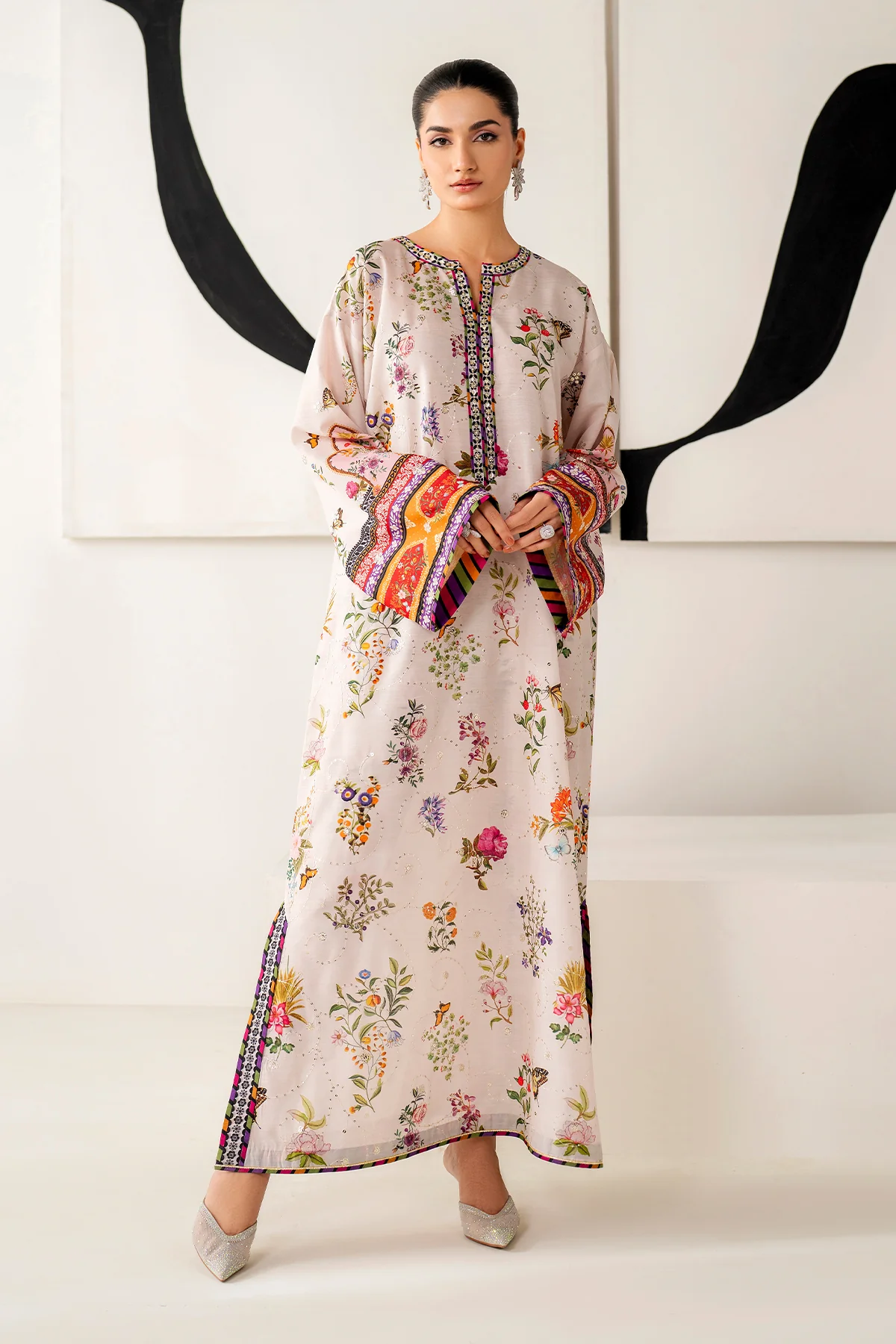 EMBROIDERED RAW SILK PR-1163 - Image 5