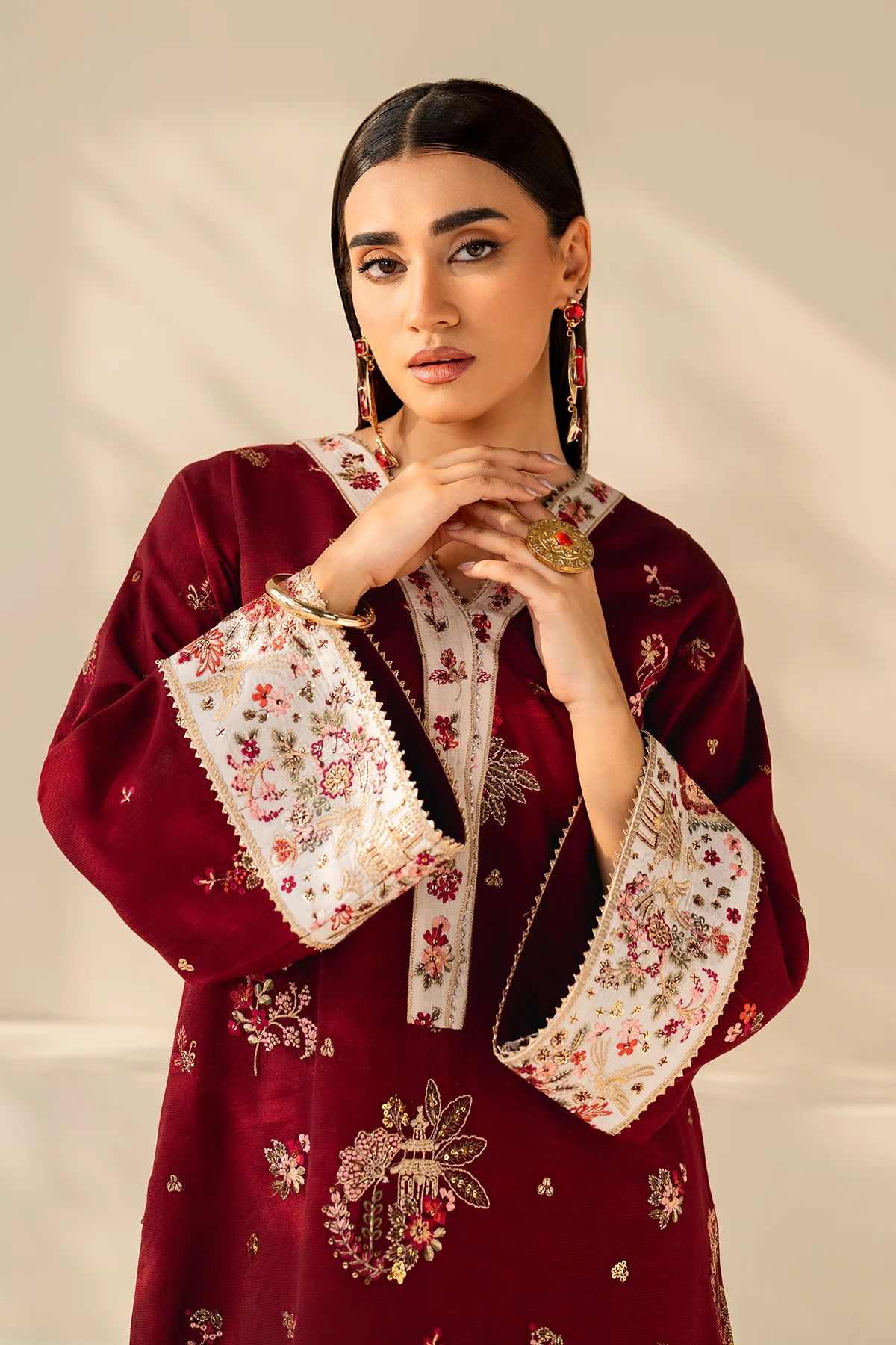 EMBROIDERED RAW SILK PR-1177 - Image 5