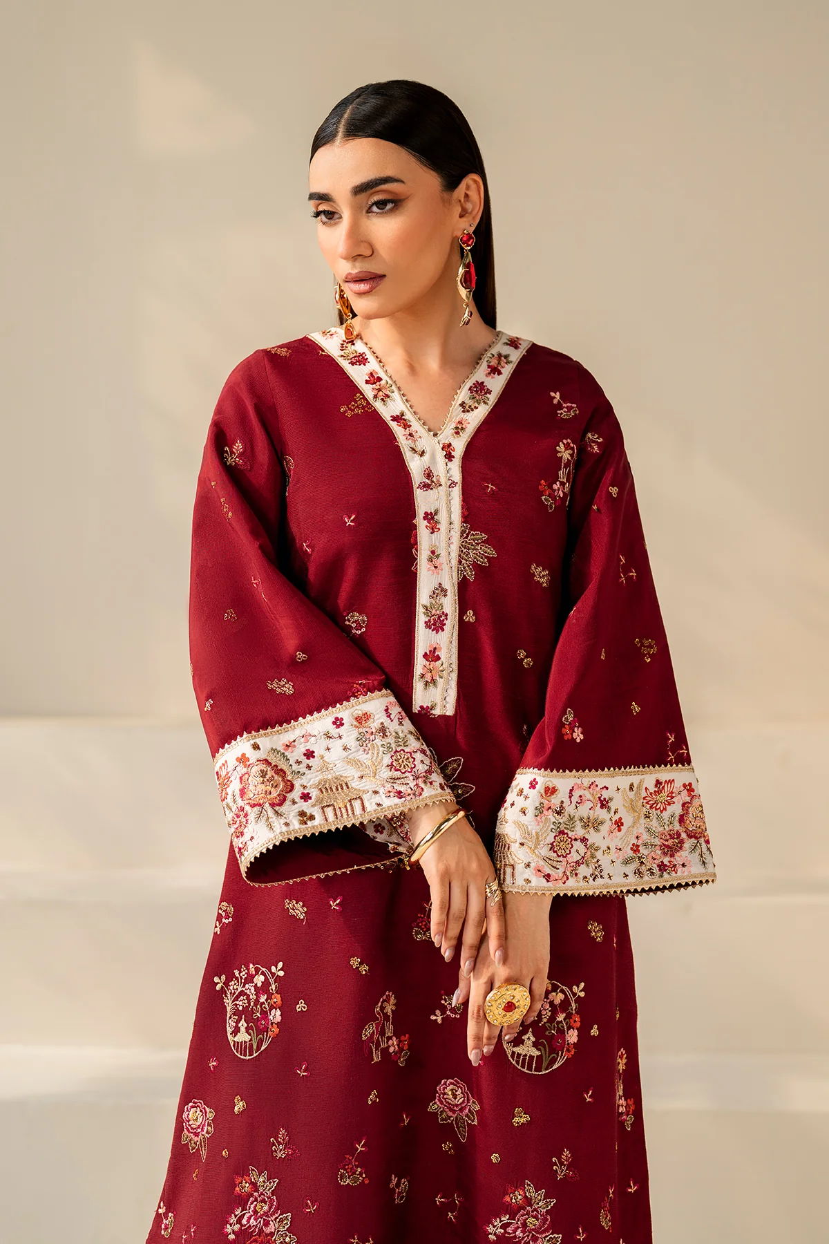 EMBROIDERED RAW SILK PR-1177 - Image 7