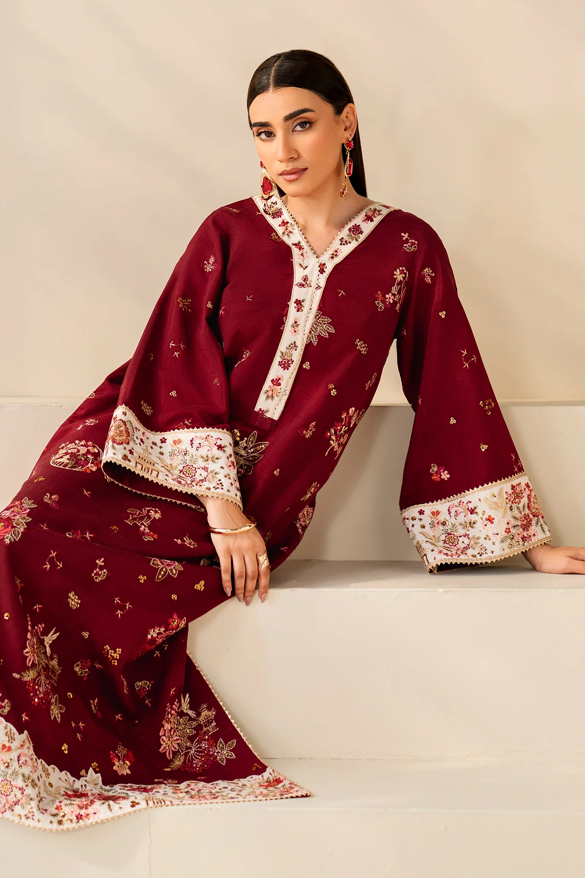 EMBROIDERED RAW SILK PR-1177 - Image 8