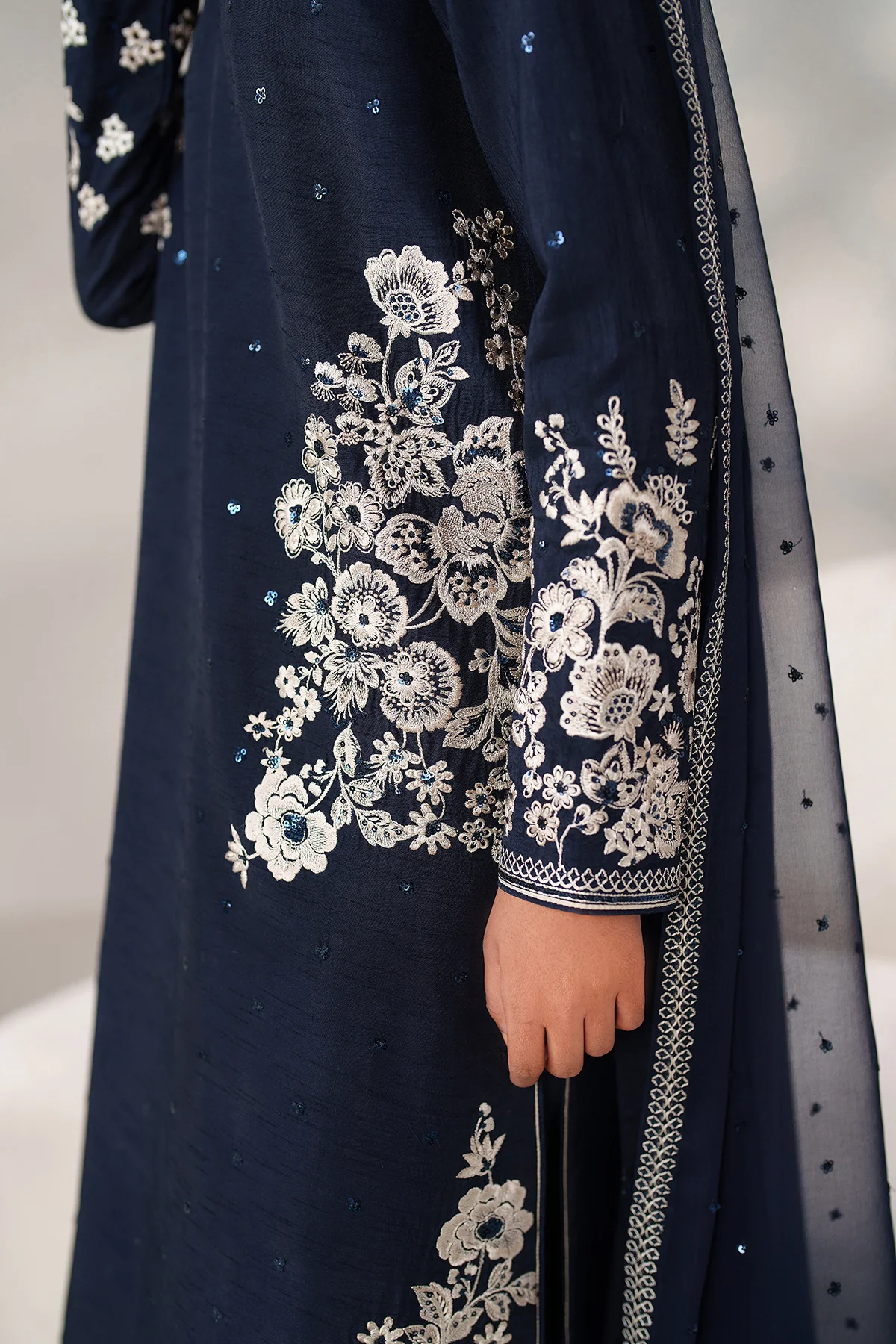 EMBROIDERED RAW SILK PR-1249 - Image 3