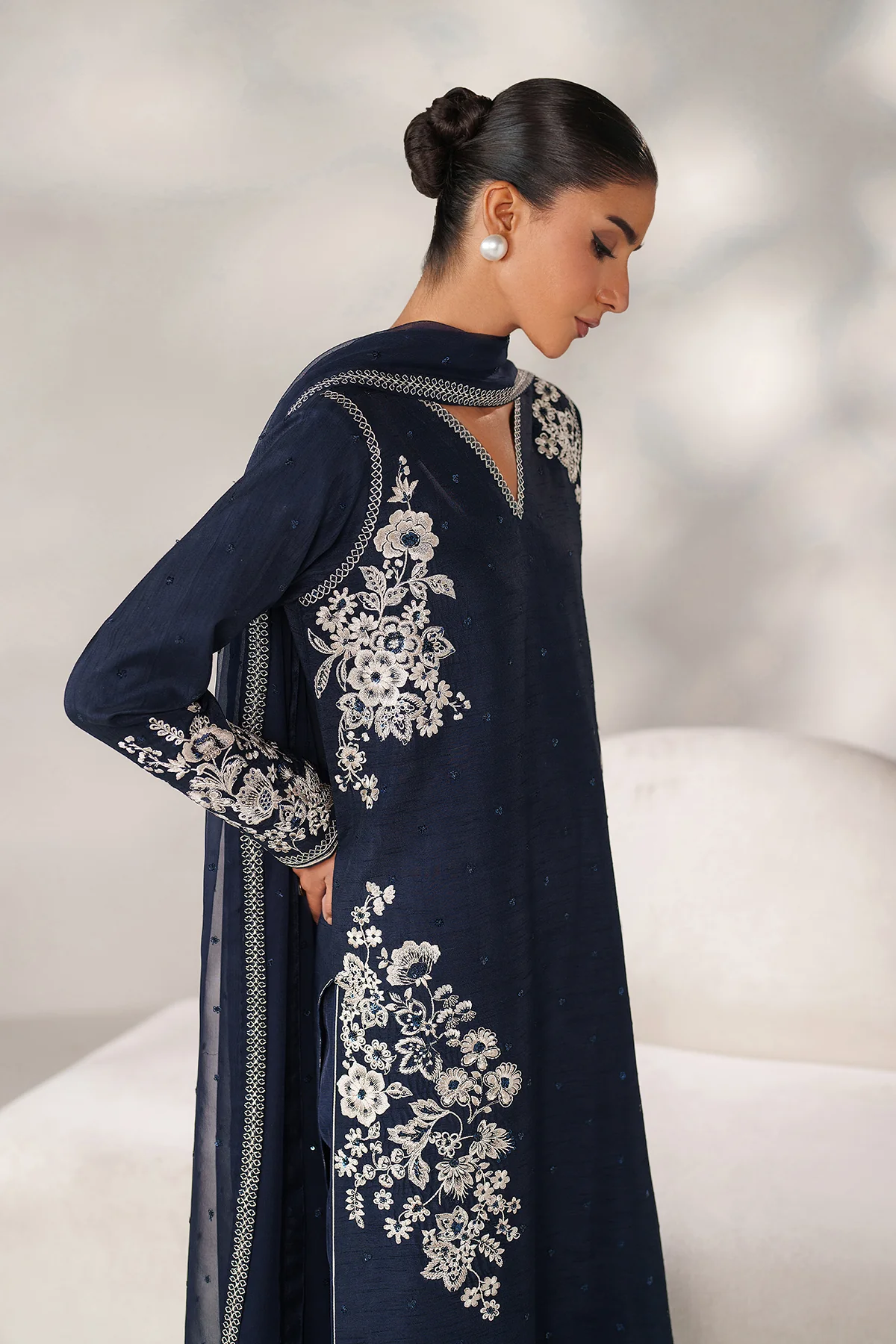 EMBROIDERED RAW SILK PR-1249 - Image 4