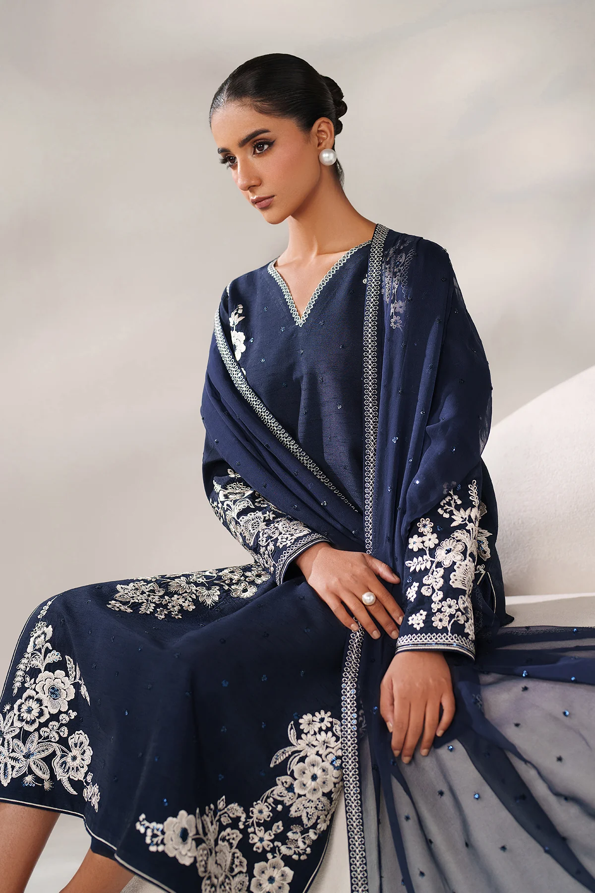 EMBROIDERED RAW SILK PR-1249 - Image 7