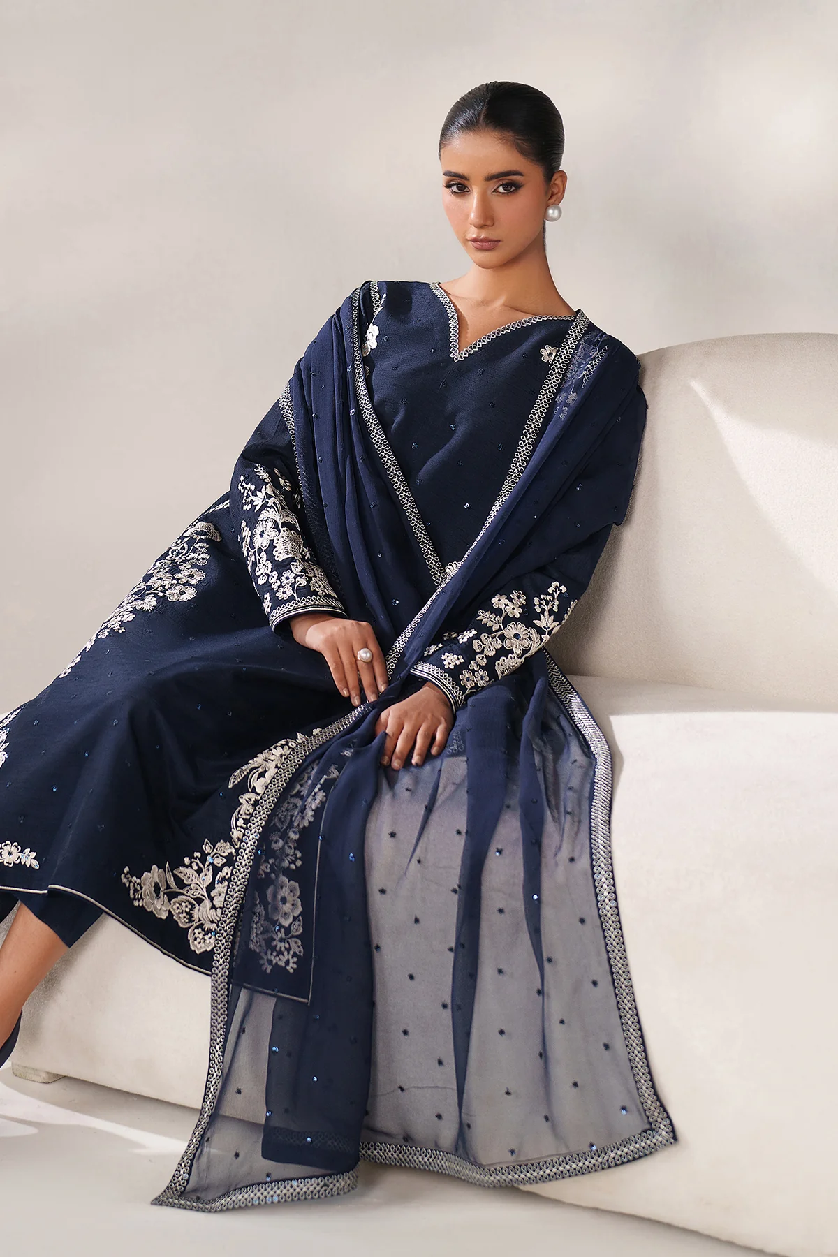 EMBROIDERED RAW SILK PR-1249 - Image 8