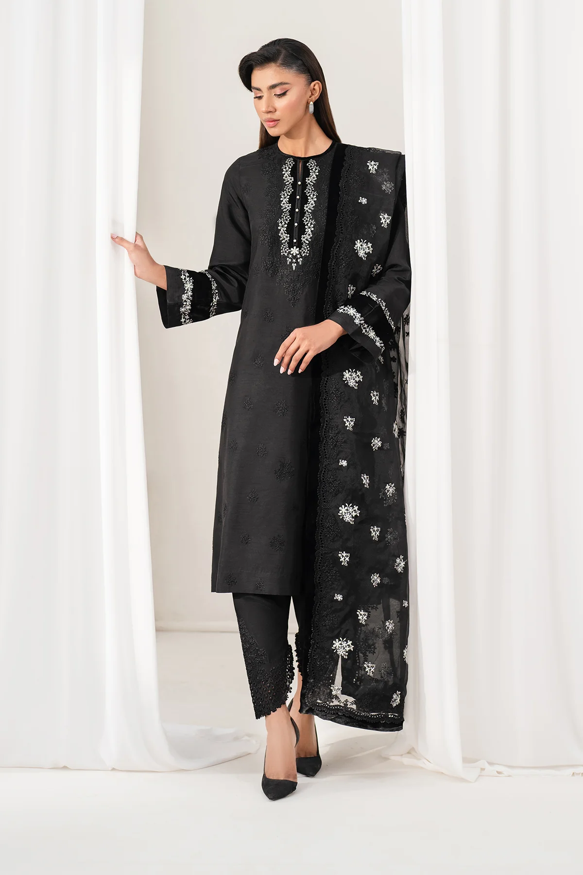EMBROIDERED RAW SILK SF-4137 - Image 6