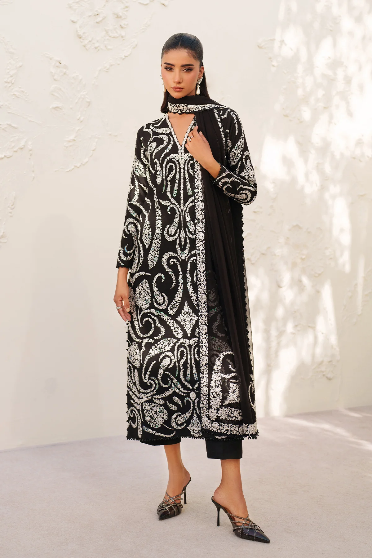 EMBROIDERED RAW SILK SF-4381 - Image 11