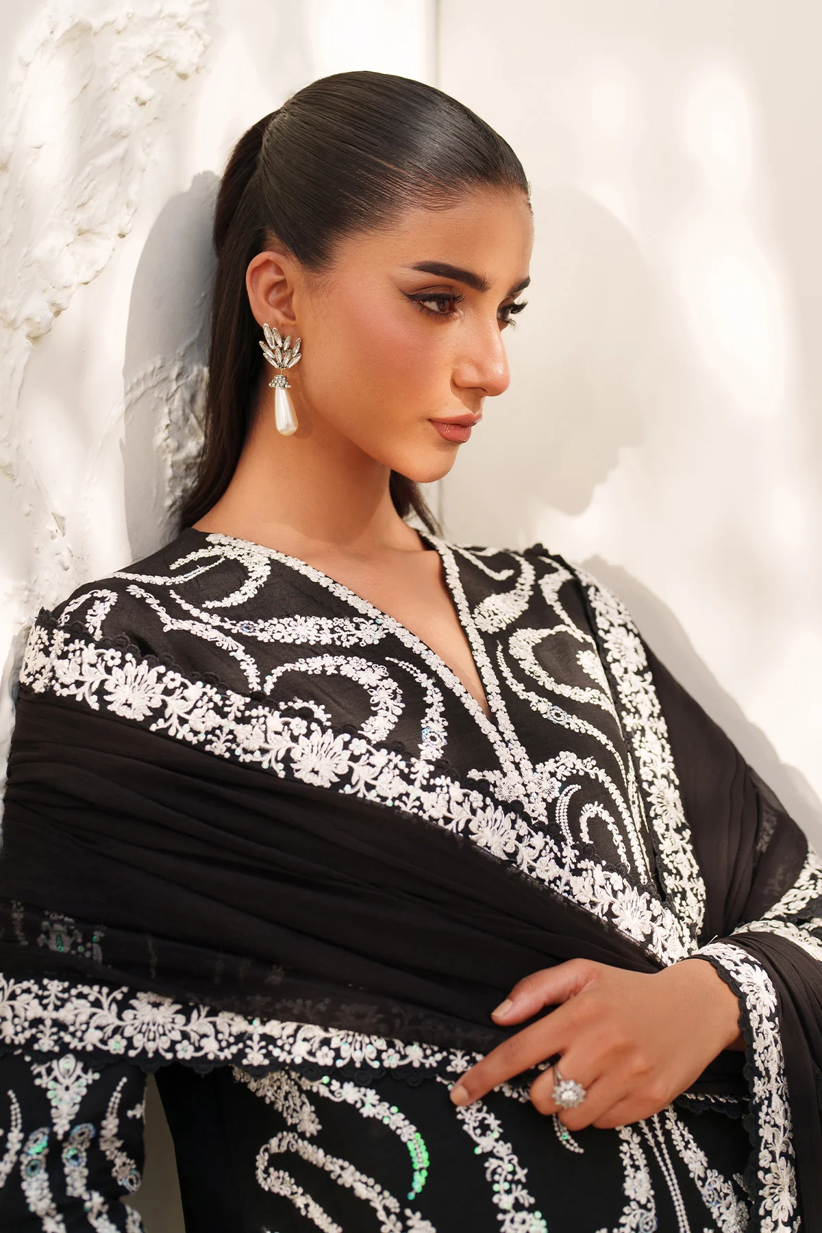 EMBROIDERED RAW SILK SF-4381 - Image 4