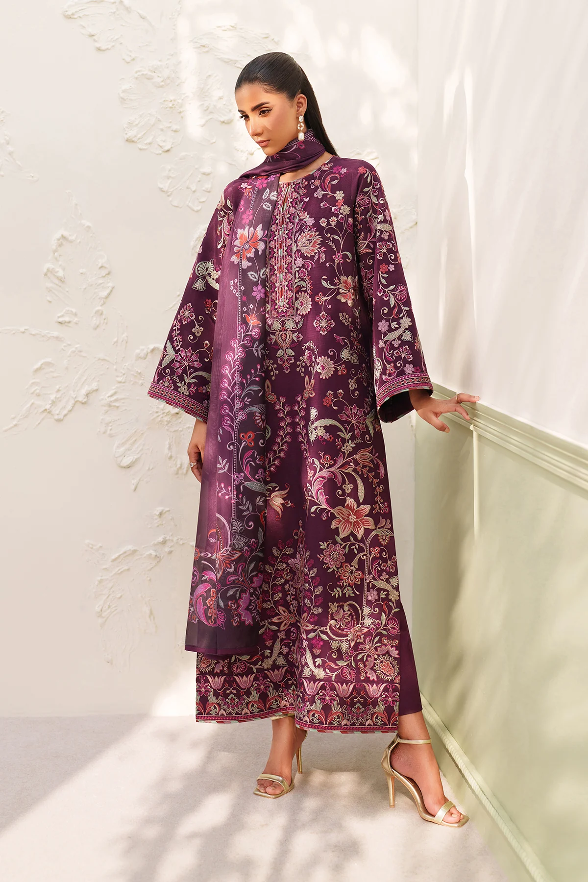 EMBROIDERED RAW SILK SF-4382 - Image 12