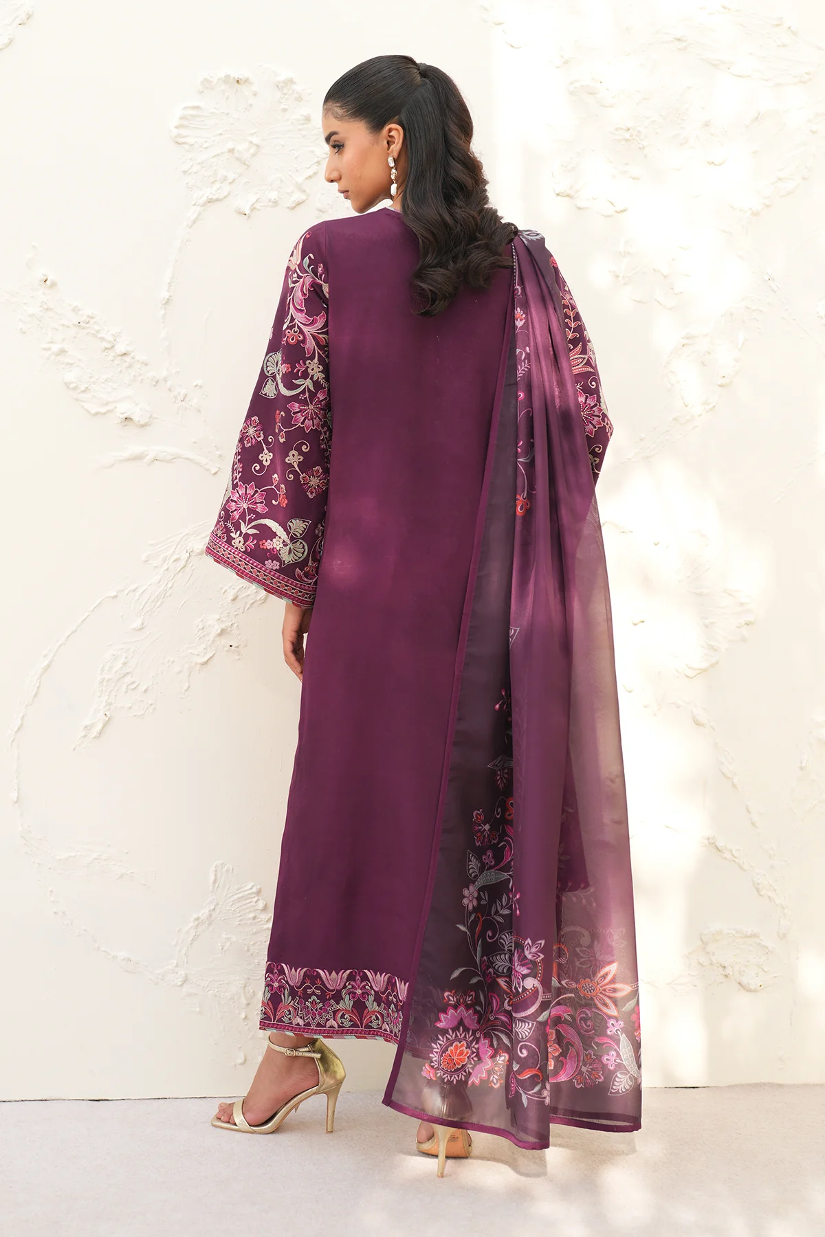 EMBROIDERED RAW SILK SF-4382 - Image 2