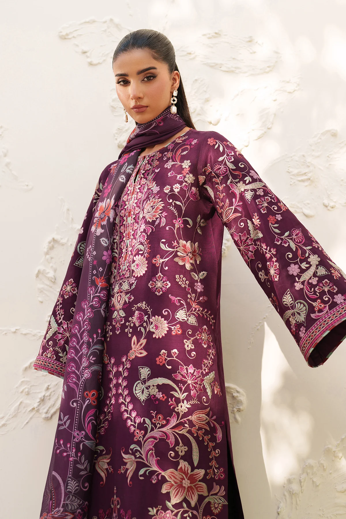 EMBROIDERED RAW SILK SF-4382 - Image 9