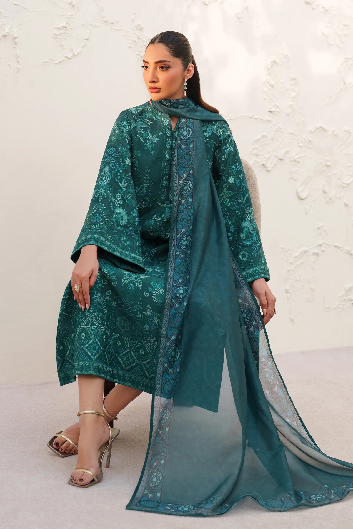 EMBROIDERED RAW SILK SF-4383 - Image 10