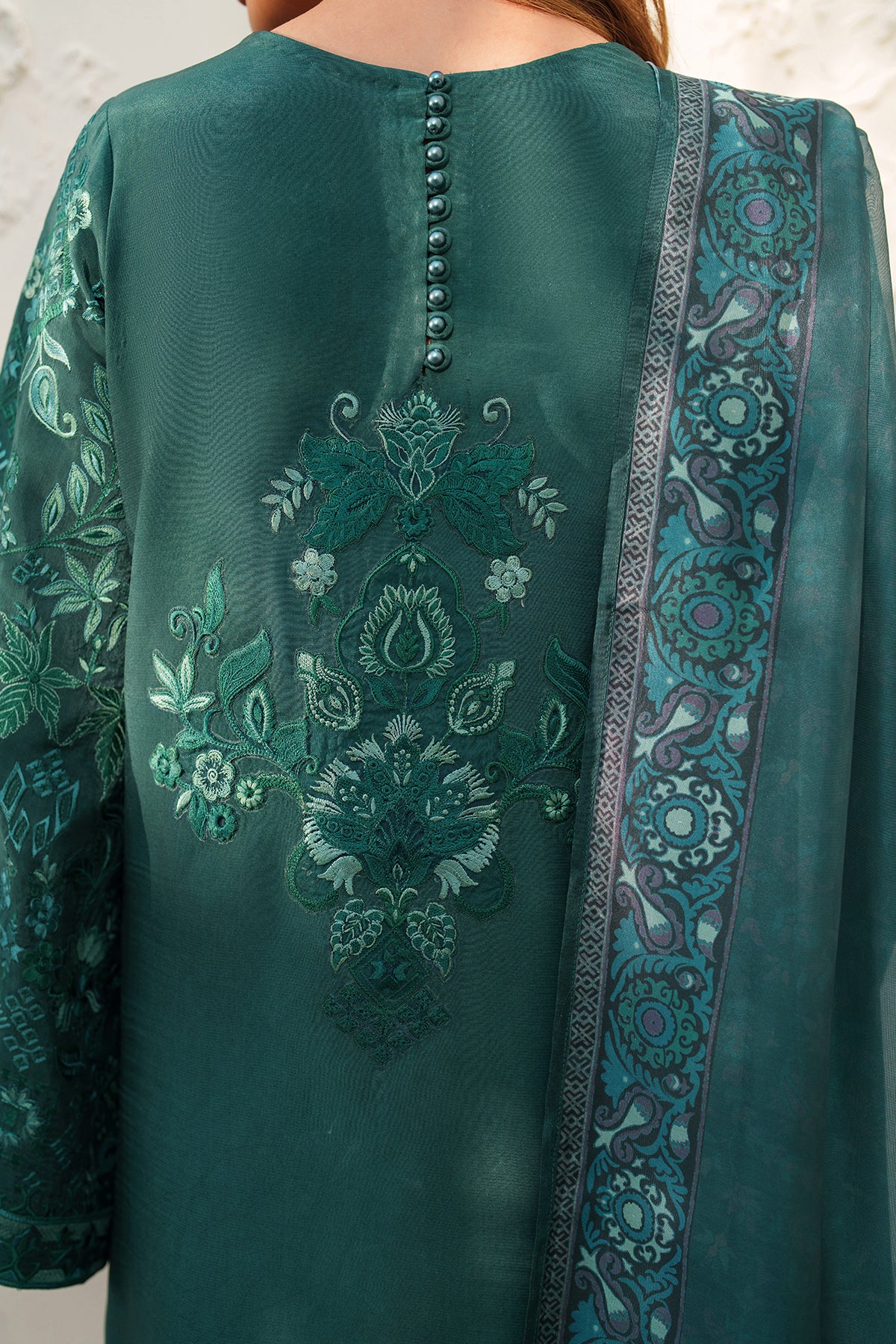 EMBROIDERED RAW SILK SF-4383 - Image 3