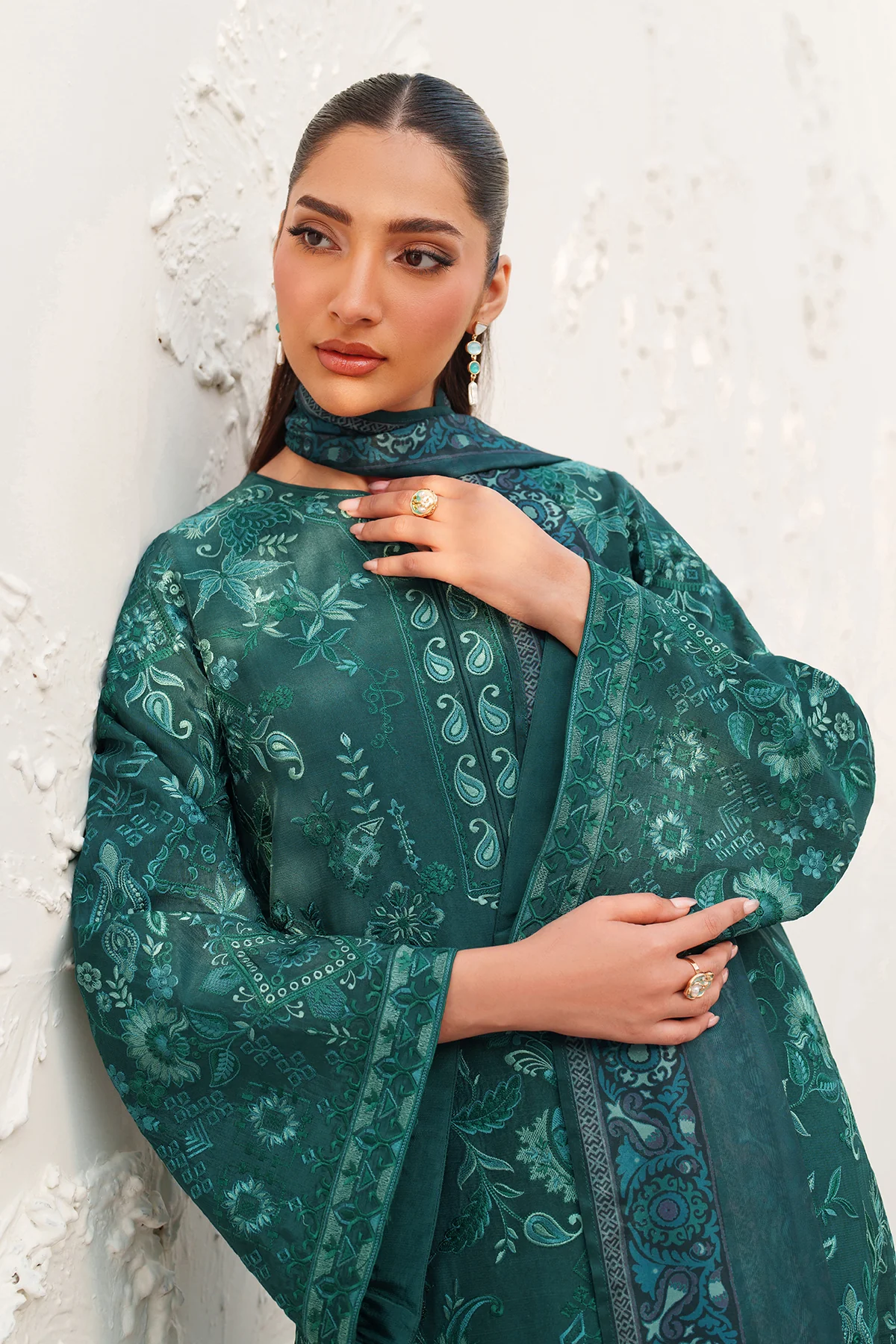 EMBROIDERED RAW SILK SF-4383 - Image 8