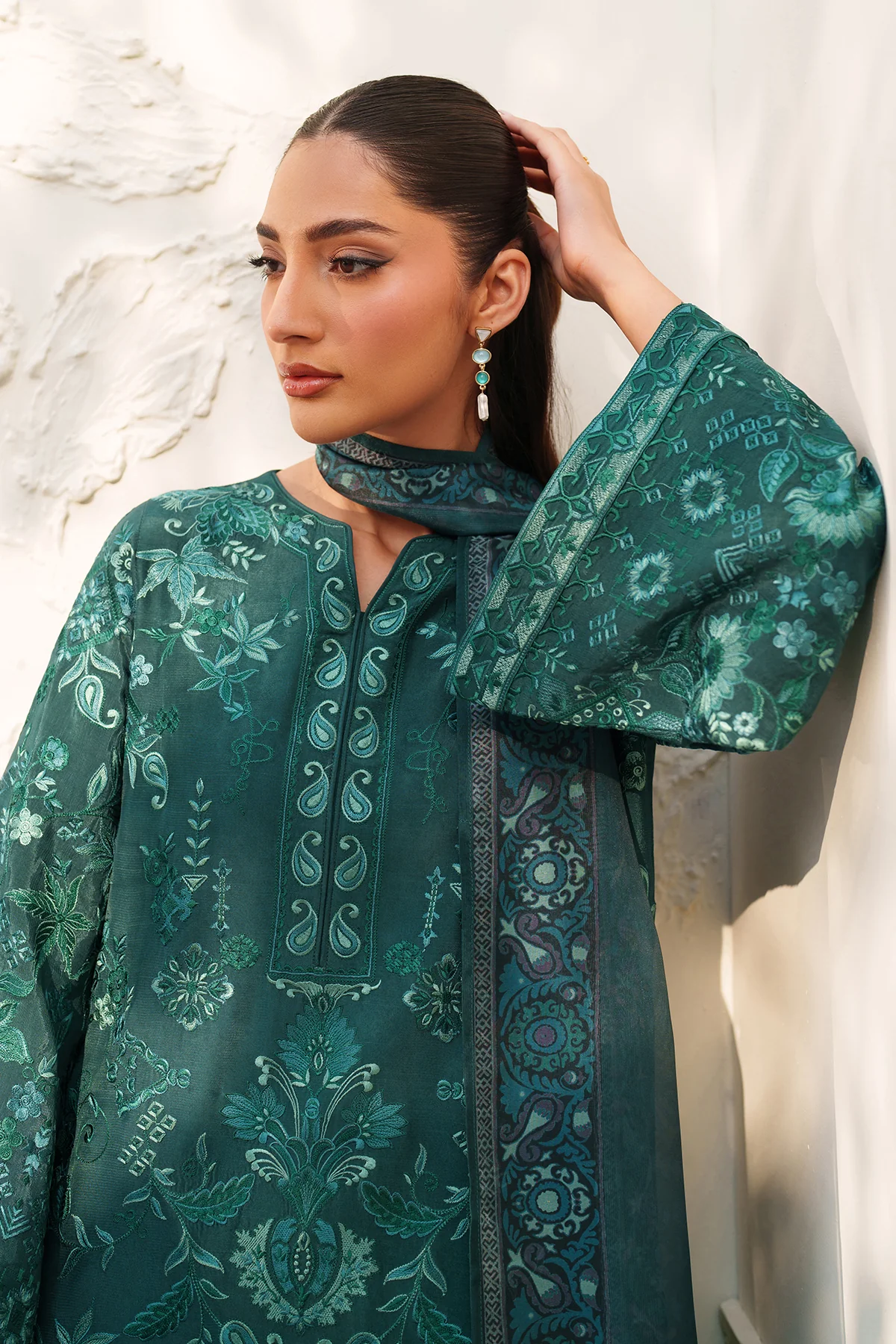 EMBROIDERED RAW SILK SF-4383 - Image 9