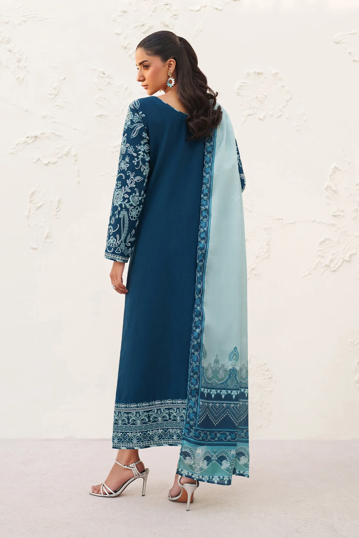 EMBROIDERED RAW SILK SF-4384 - Image 2