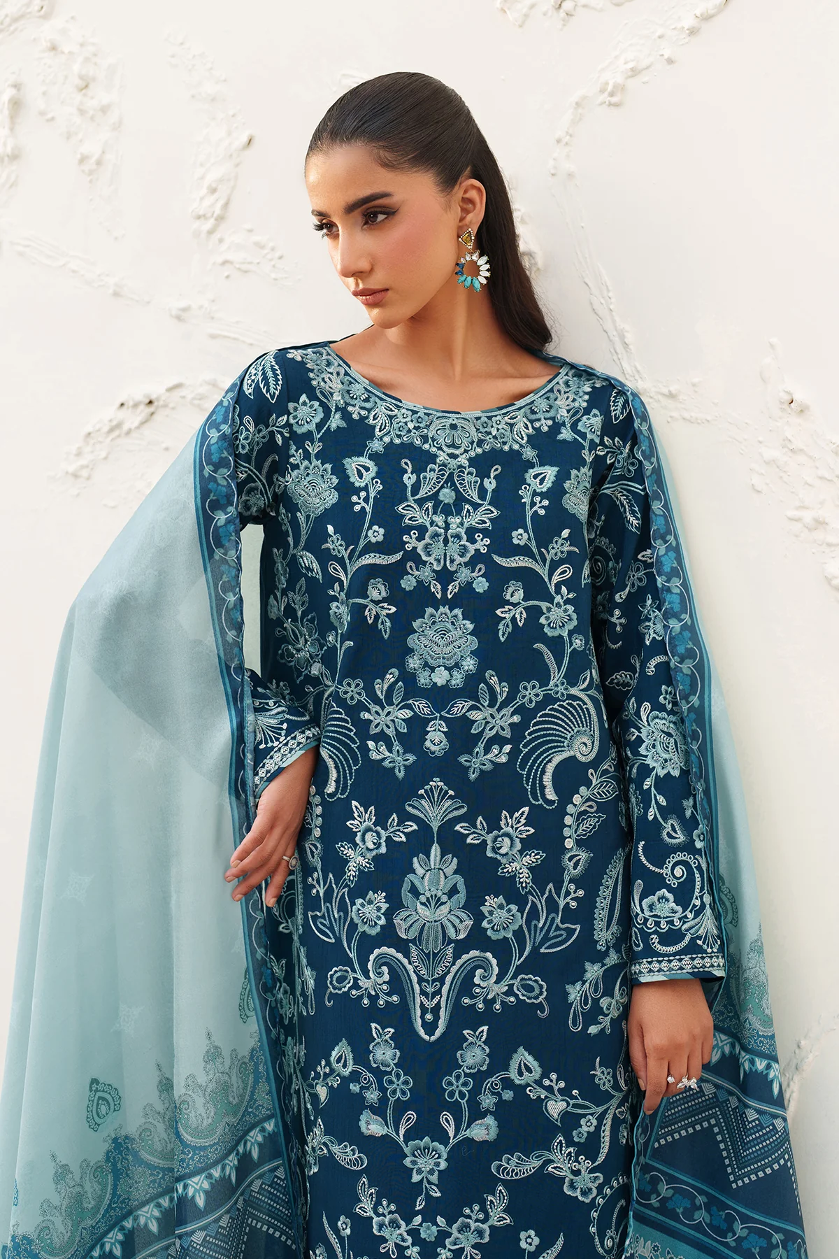 EMBROIDERED RAW SILK SF-4384 - Image 4