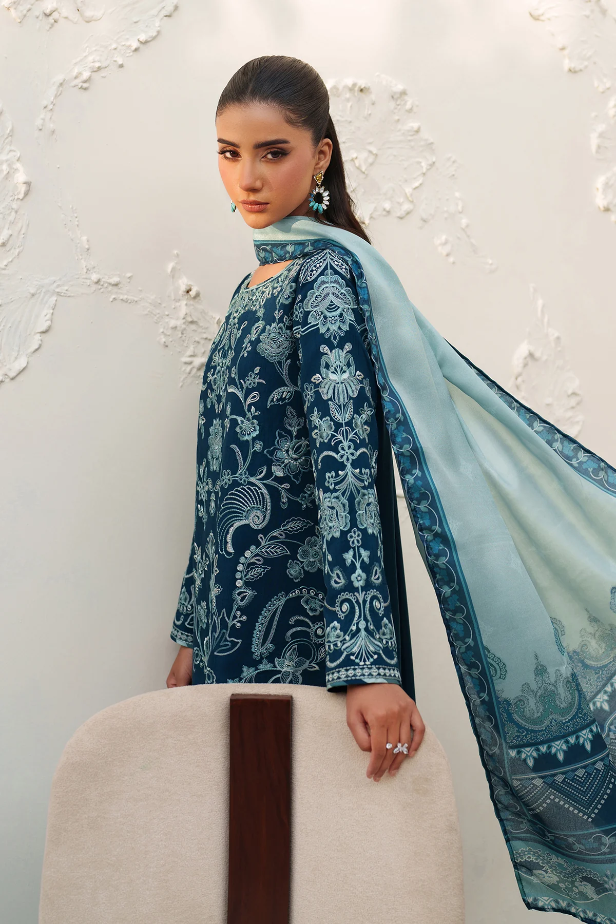 EMBROIDERED RAW SILK SF-4384 - Image 6